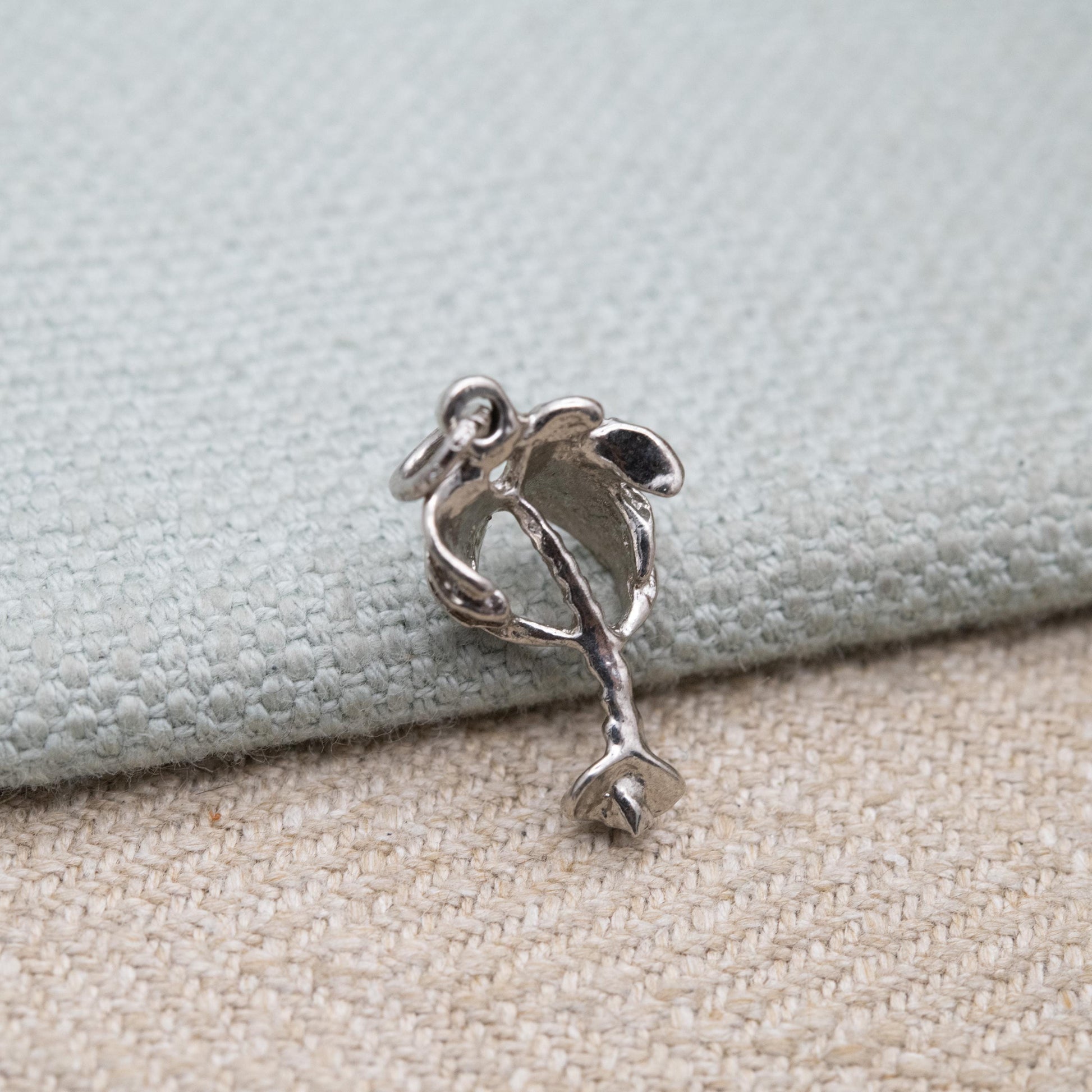 Vintage Silver Palm Tree Charm Pendant - Tropical Travel Charm | Souvenir Gift for Charm Bracelet