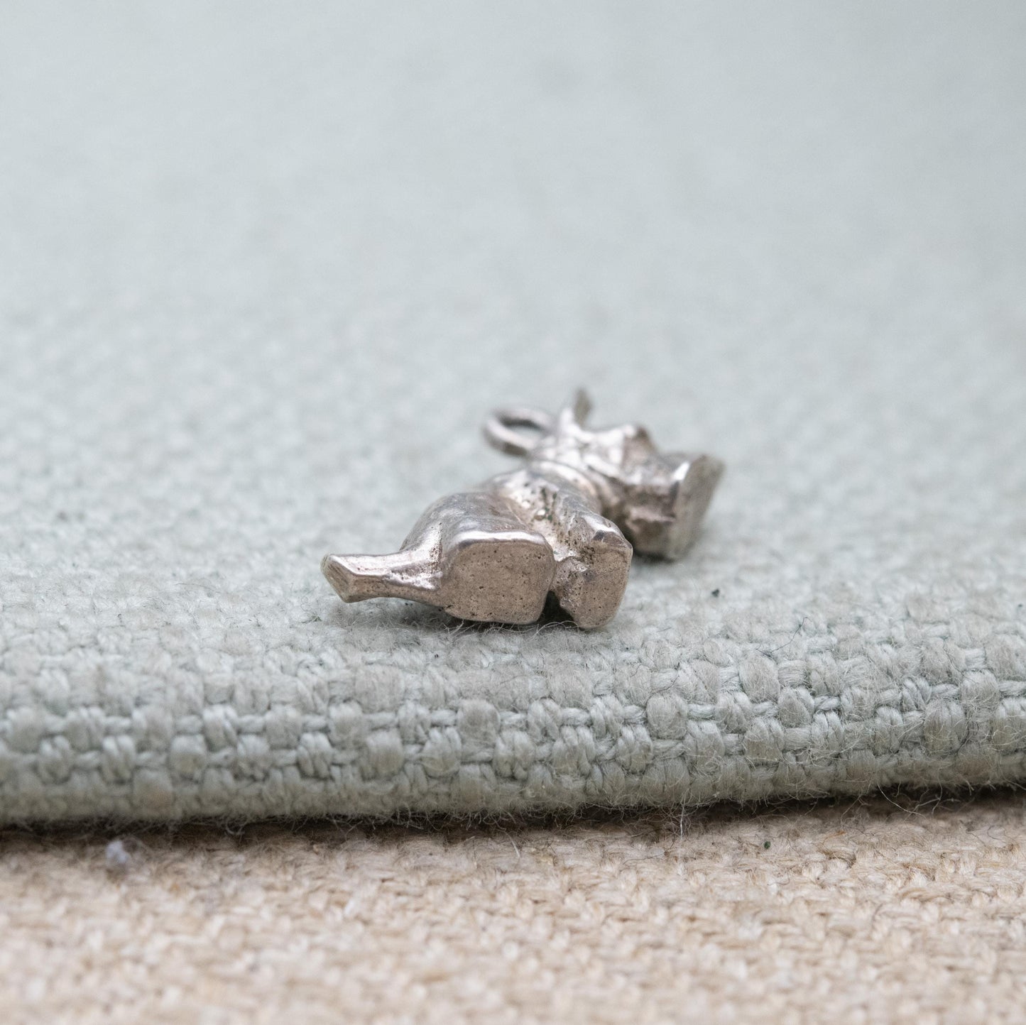 Vintage Sterling Silver Scottie Dog Charm Pendant - Scottish Terrier Dog Charm | Gift for Charm Bracelet