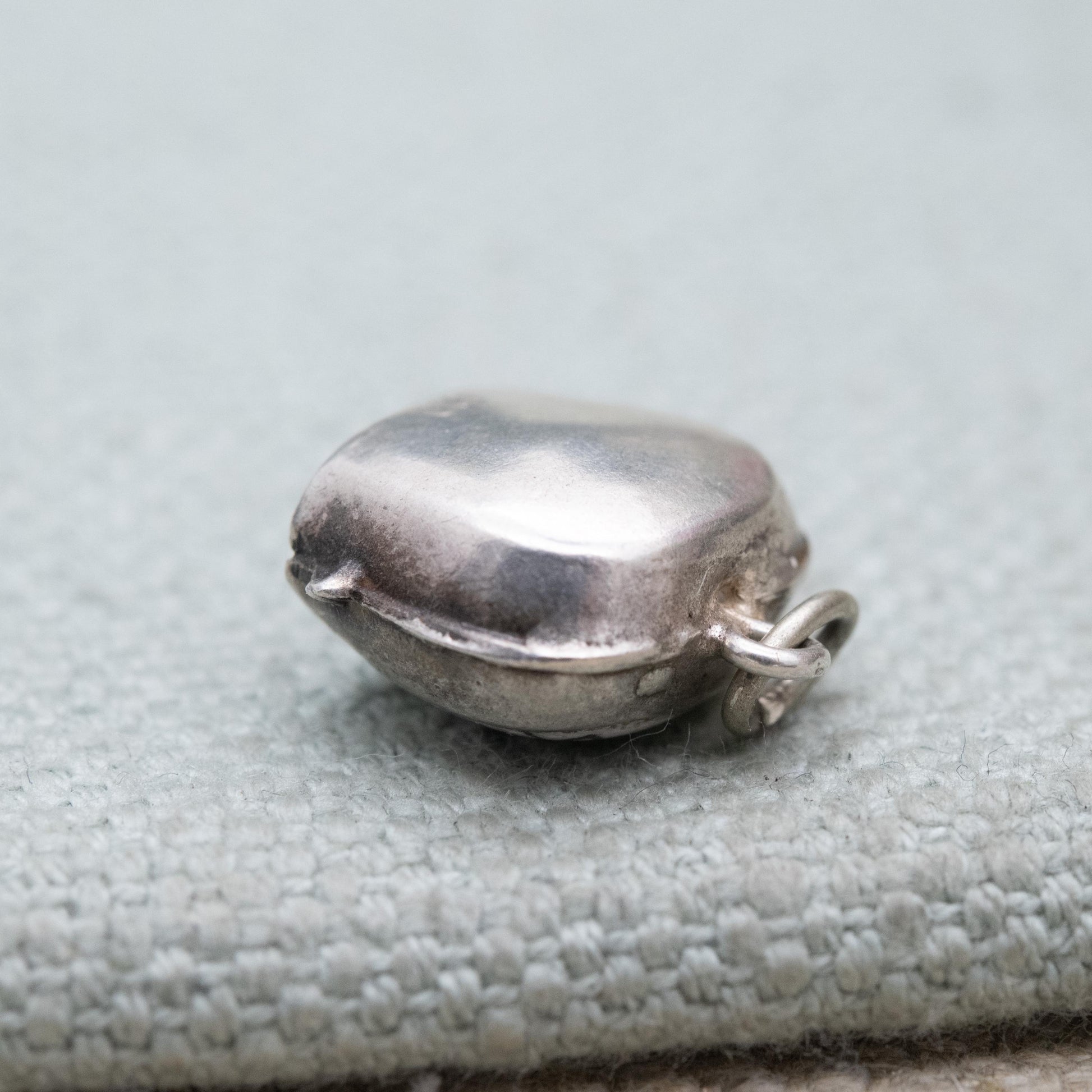 Vintage European Silver Enamel Dolomiti Cow Bell Charm Pendant - Italian Enamel Articulated with Moving Tongue | Gift for Charm Bracelet
