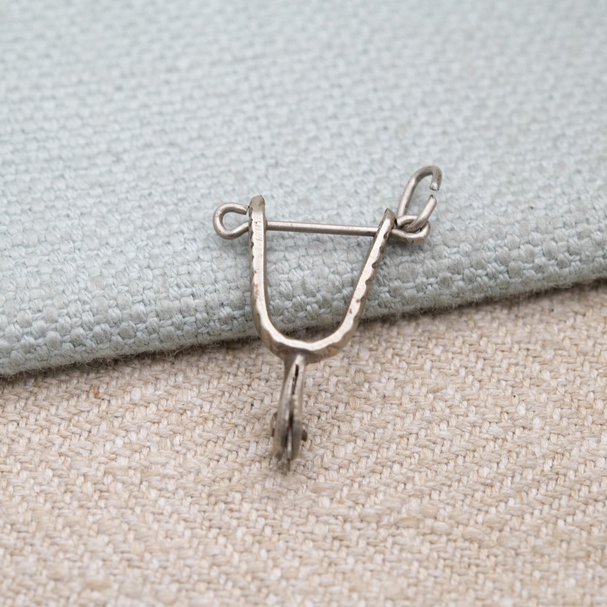 Vintage Sterling Silver Stirrup Charm Pendant - Spurs | Cowboy Horse Riding Charm | Souvenir Gift for Charm Bracelet