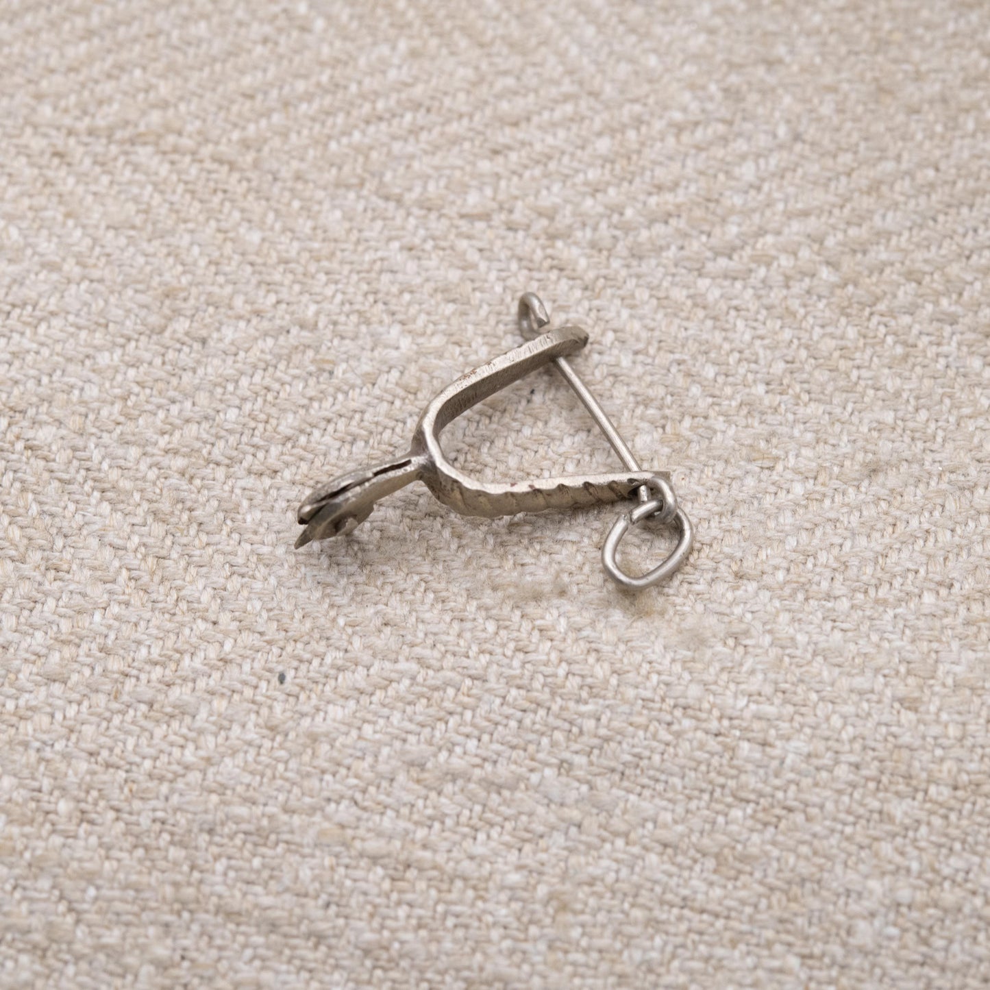 Vintage Sterling Silver Stirrup Charm Pendant - Spurs | Cowboy Horse Riding Charm | Souvenir Gift for Charm Bracelet