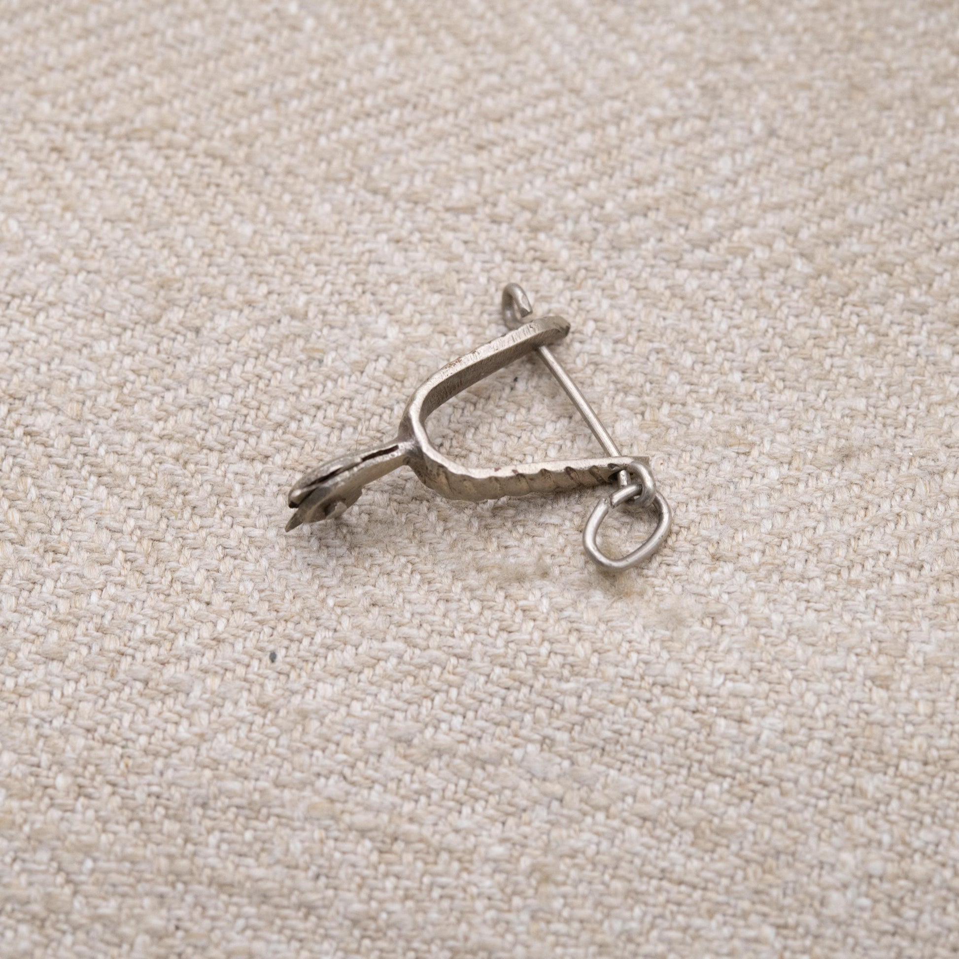 Vintage Sterling Silver Stirrup Charm Pendant - Spurs | Cowboy Horse Riding Charm | Souvenir Gift for Charm Bracelet
