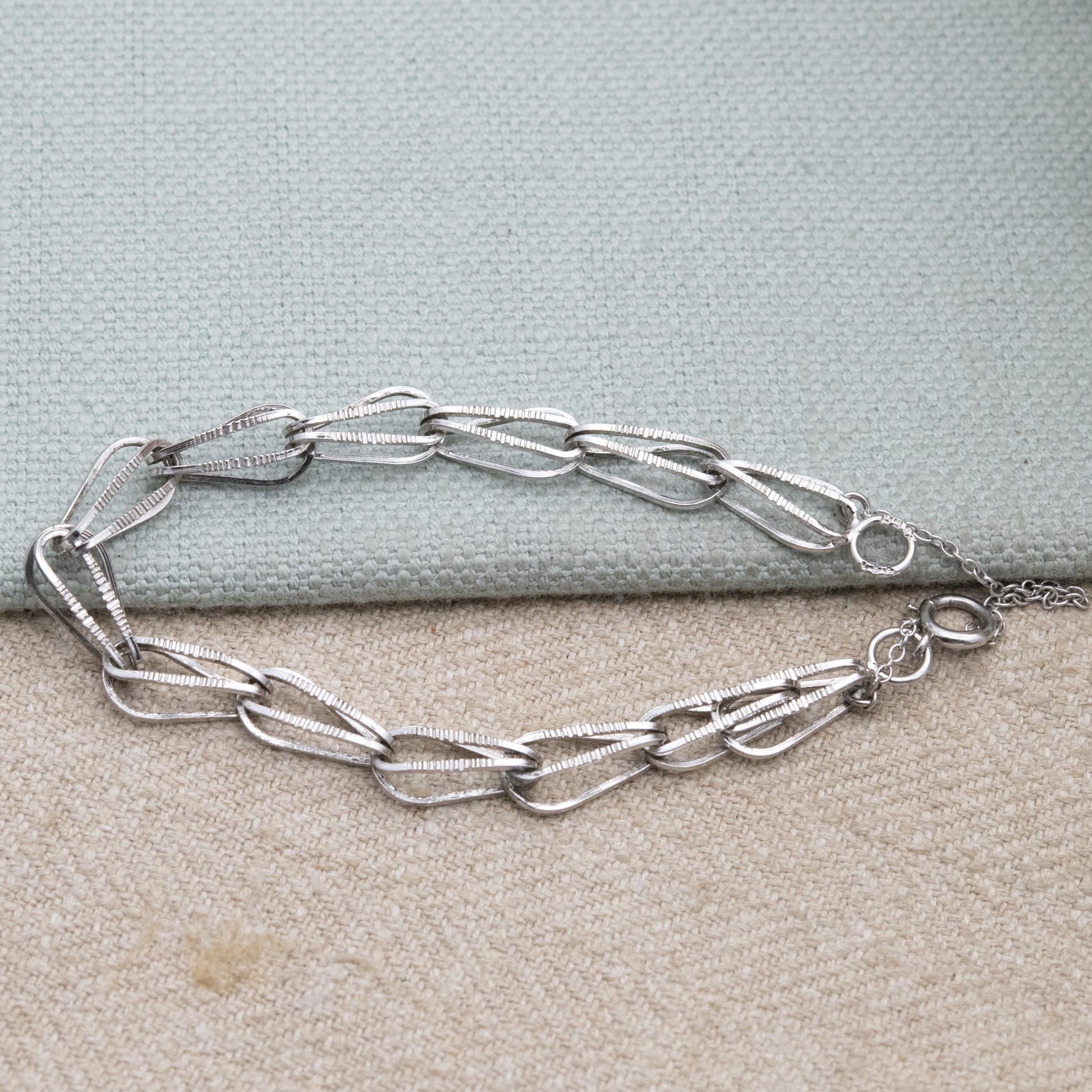 Vintage Sterling Silver Fancy Link Bracelet - Unisex Gift for Him Her