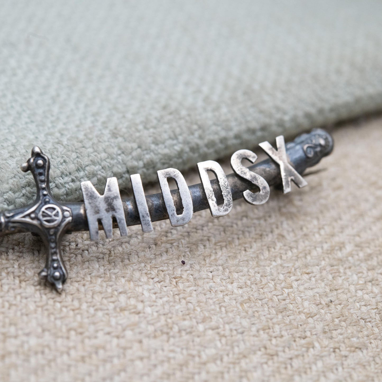Antique Sterling Silver Middlesex Regiment Sweetheart Brooch by Adie & Lovekin Ltd 1915 - British Army Collectable Military Memorabilia