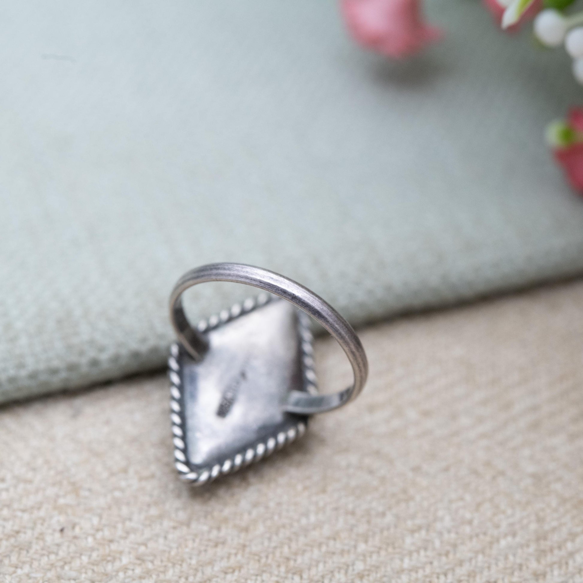 Vintage Sterling Silver Butterfly Wing Crinoline Lady Ring - Art Deco | TLM Style | UK Size - O | US Size - 7