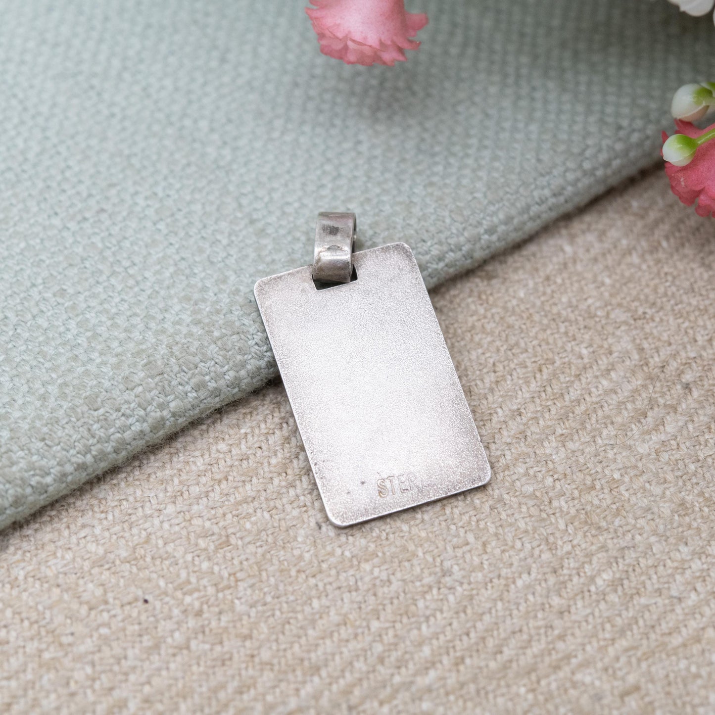 Vintage Sterling Silver French I Love You Pendant - Je T'aime Love Hearts Necklace | Sentimental Jewellery Gift for Her