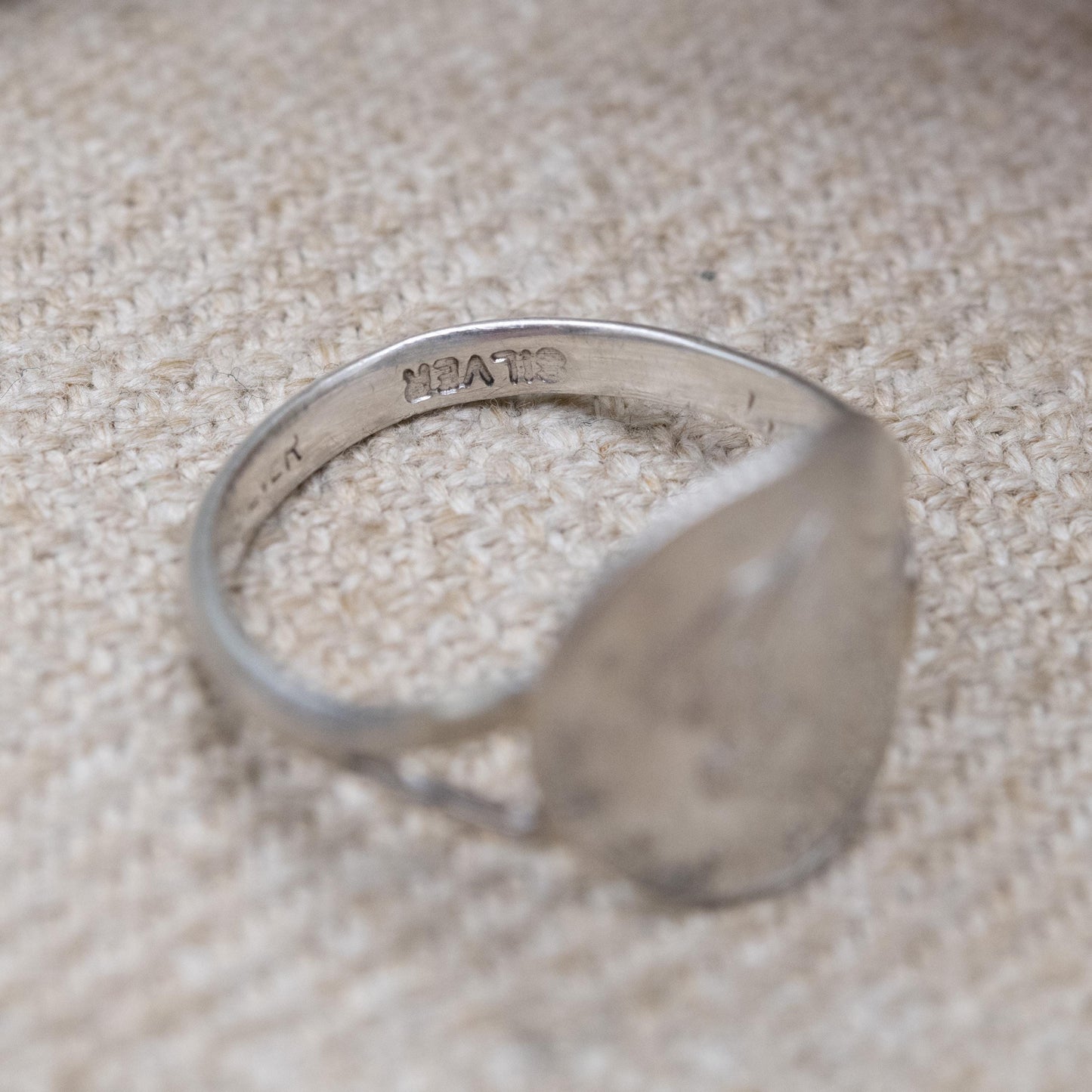 Vintage Sterling Silver Liberty Coin Ring - Taller Coin Lady Liberty Head | UK Size - L | US Size - 5 3/4