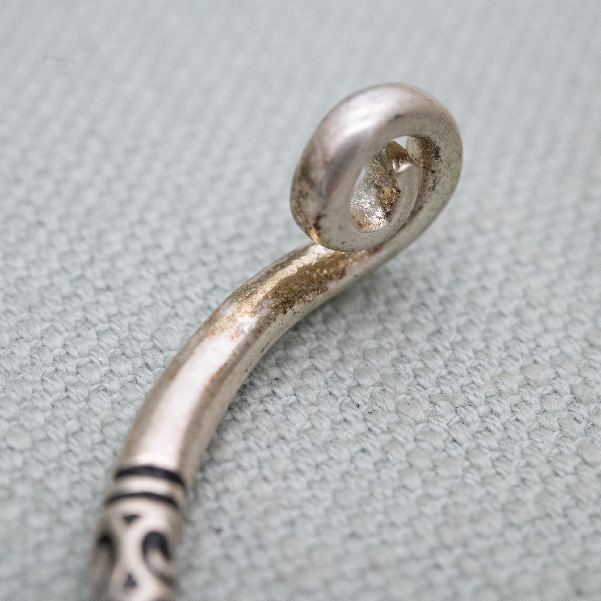 Vintage Sterling Silver Open Cuff Bangle - Traditional Style | Jewellery Gift for Her
