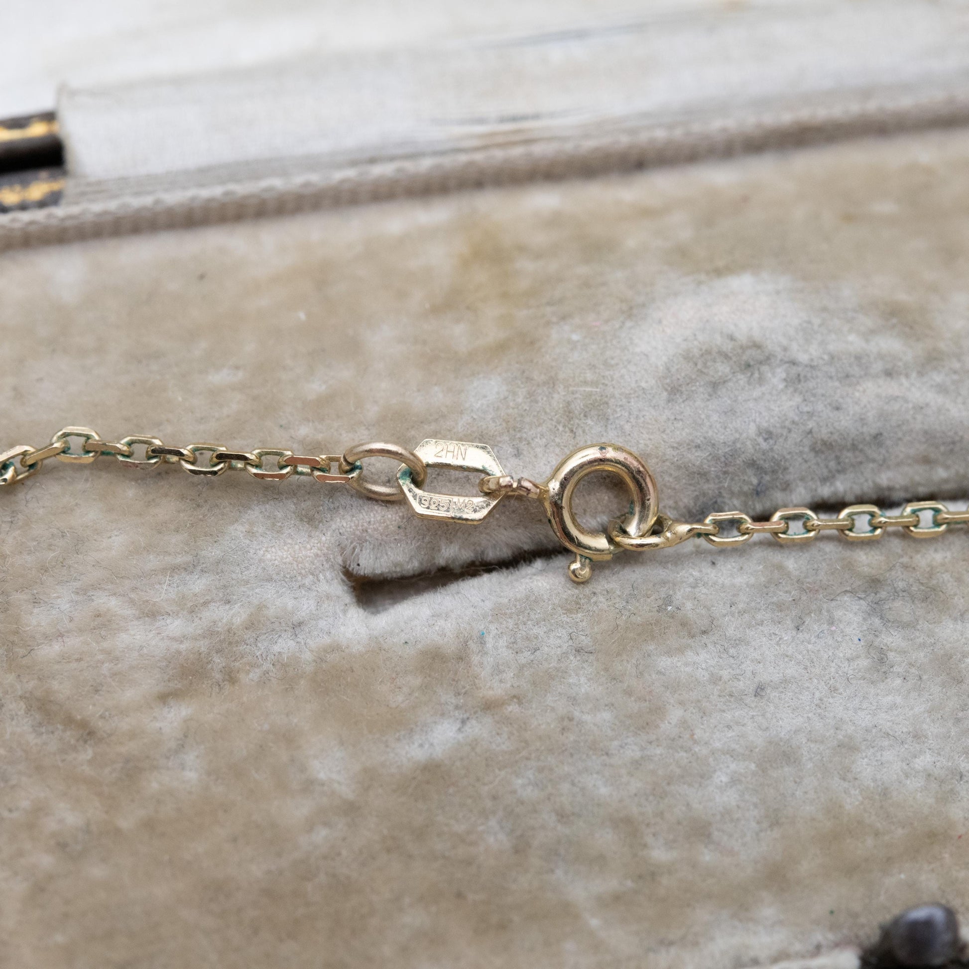 Vintage Sterling Silver Gold Plated Faux Pearl Pendant Necklace - Pretty Silver Jewellery Gift for Her