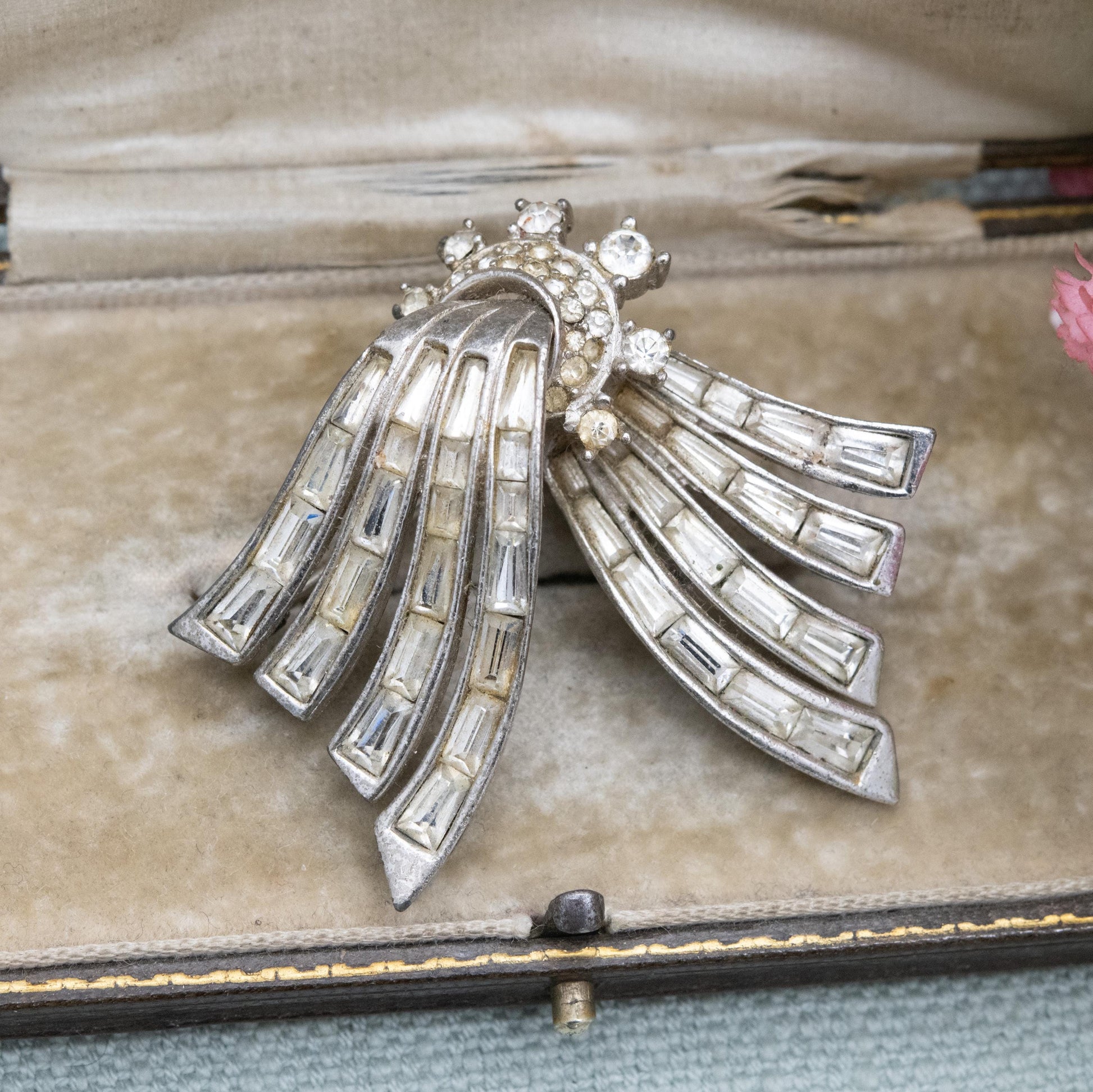 Vintage Boucher Rhinestone Brooch c. 1950s
