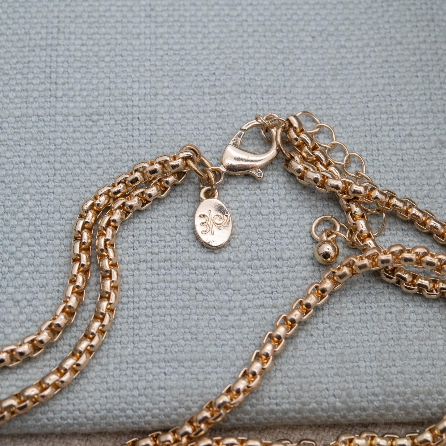 Vintage Danbury Mint Gold Tone Chain Necklace - Long Double Strand | 36"