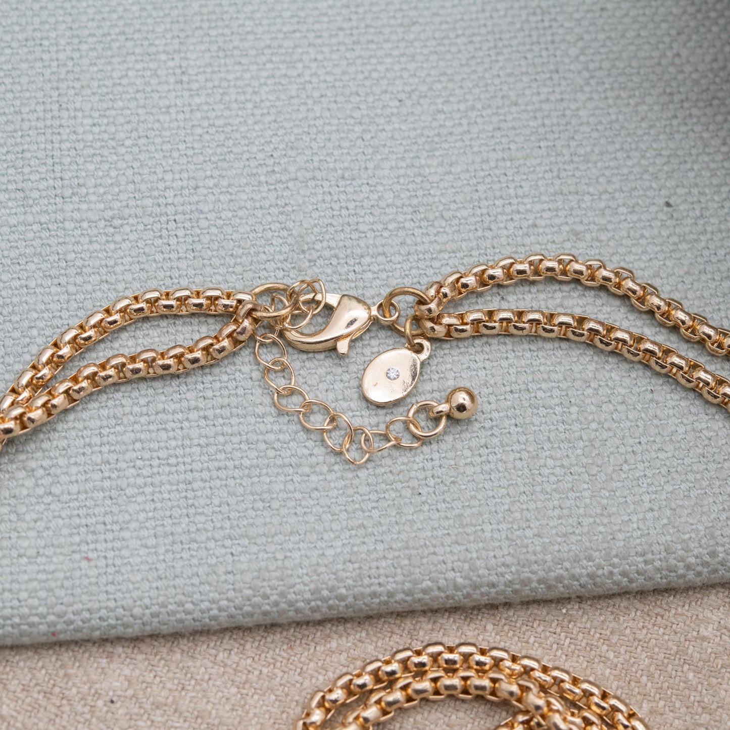 Vintage Danbury Mint Gold Tone Chain Necklace - Long Double Strand | 36"