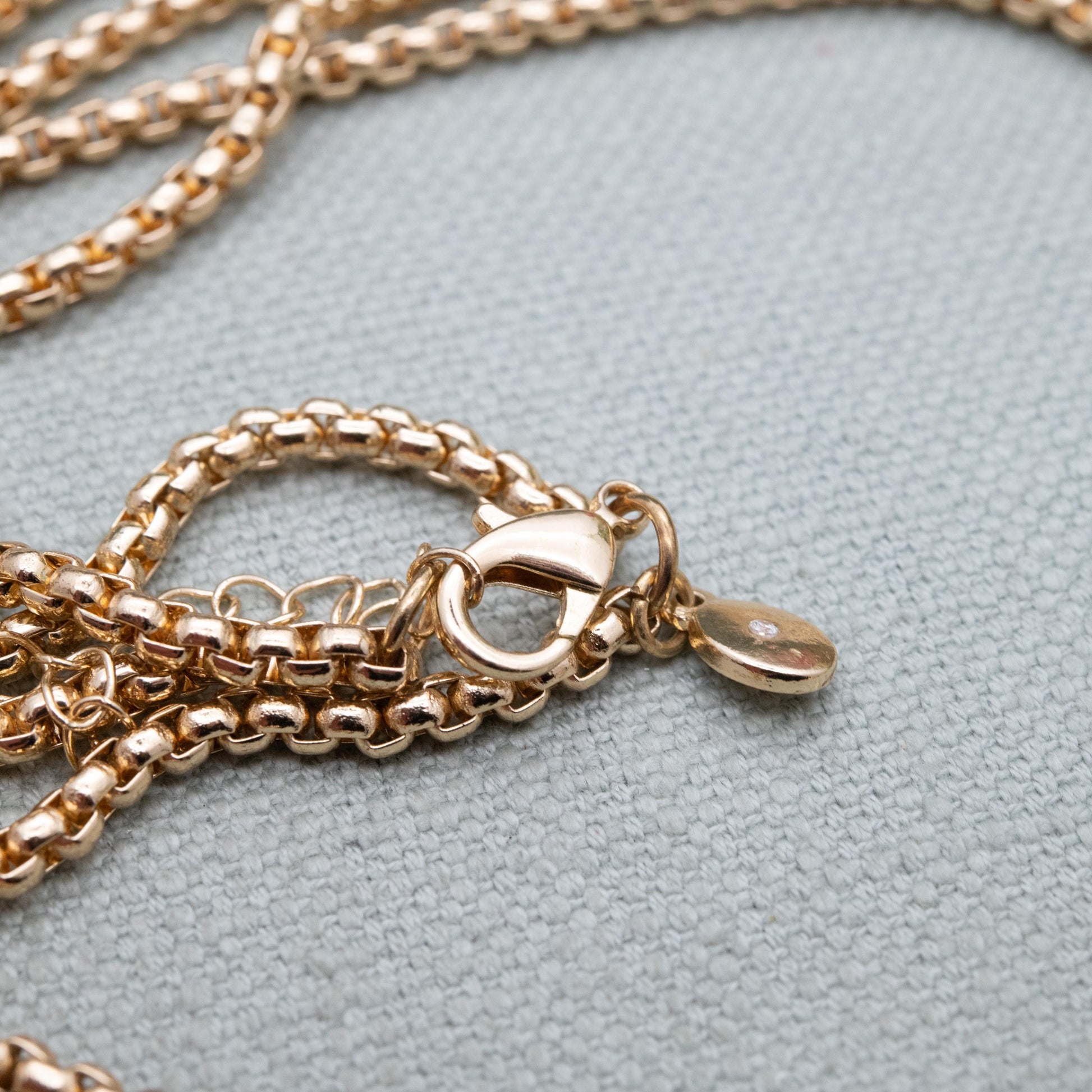 Vintage Danbury Mint Gold Tone Chain Necklace - Long Double Strand | 36"