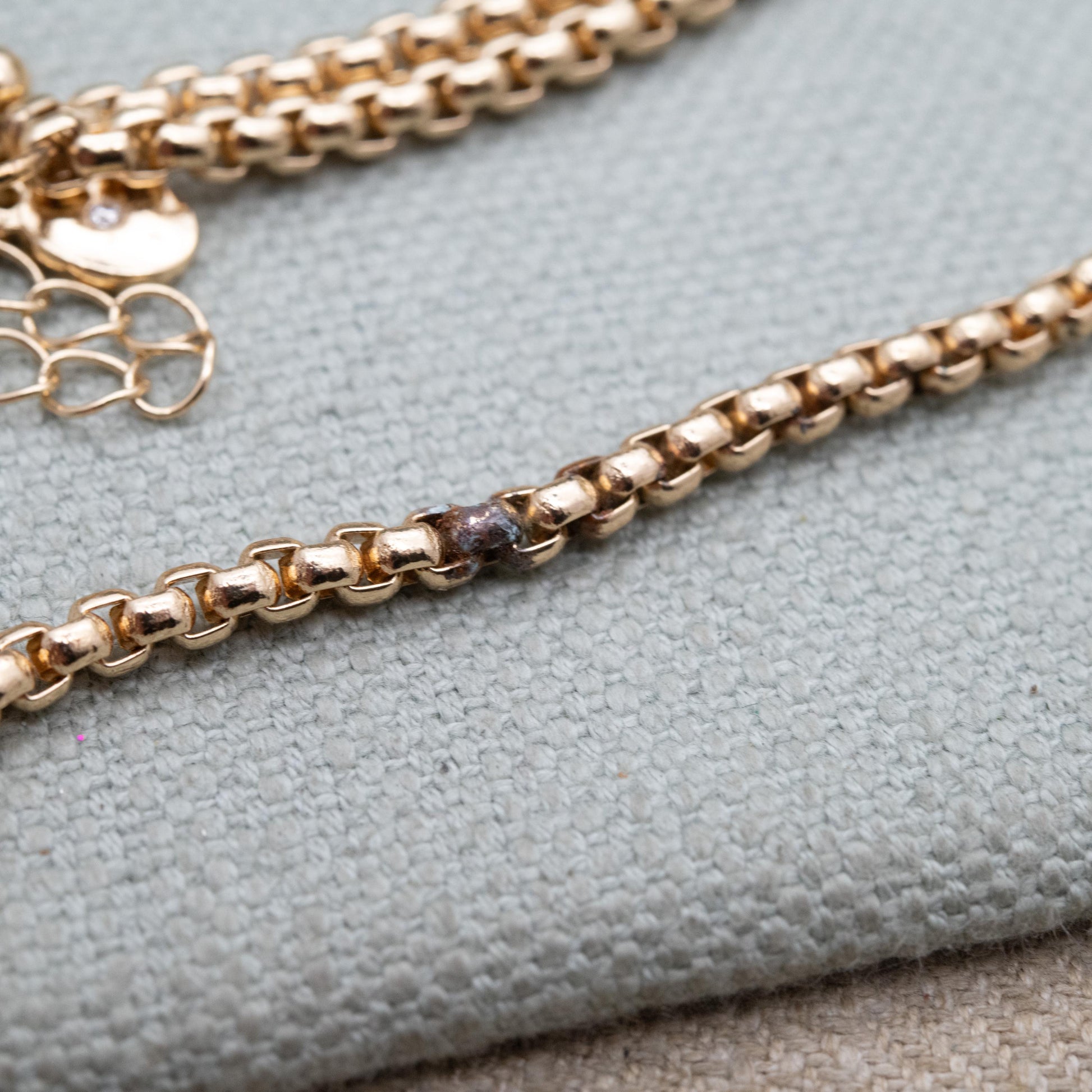 Vintage Danbury Mint Gold Tone Chain Necklace - Long Double Strand | 36"