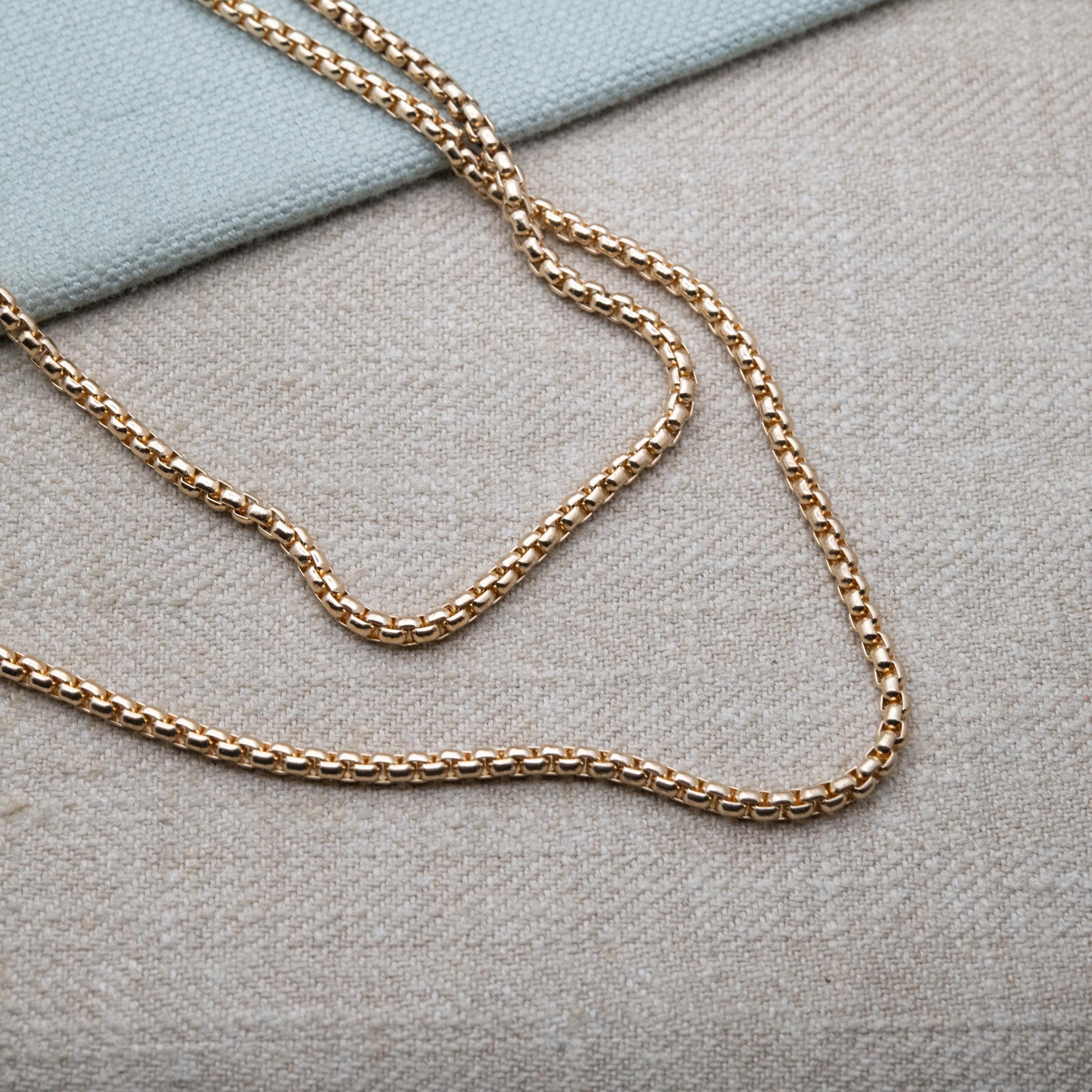 Vintage Danbury Mint Gold Tone Chain Necklace - Long Double Strand | 36"