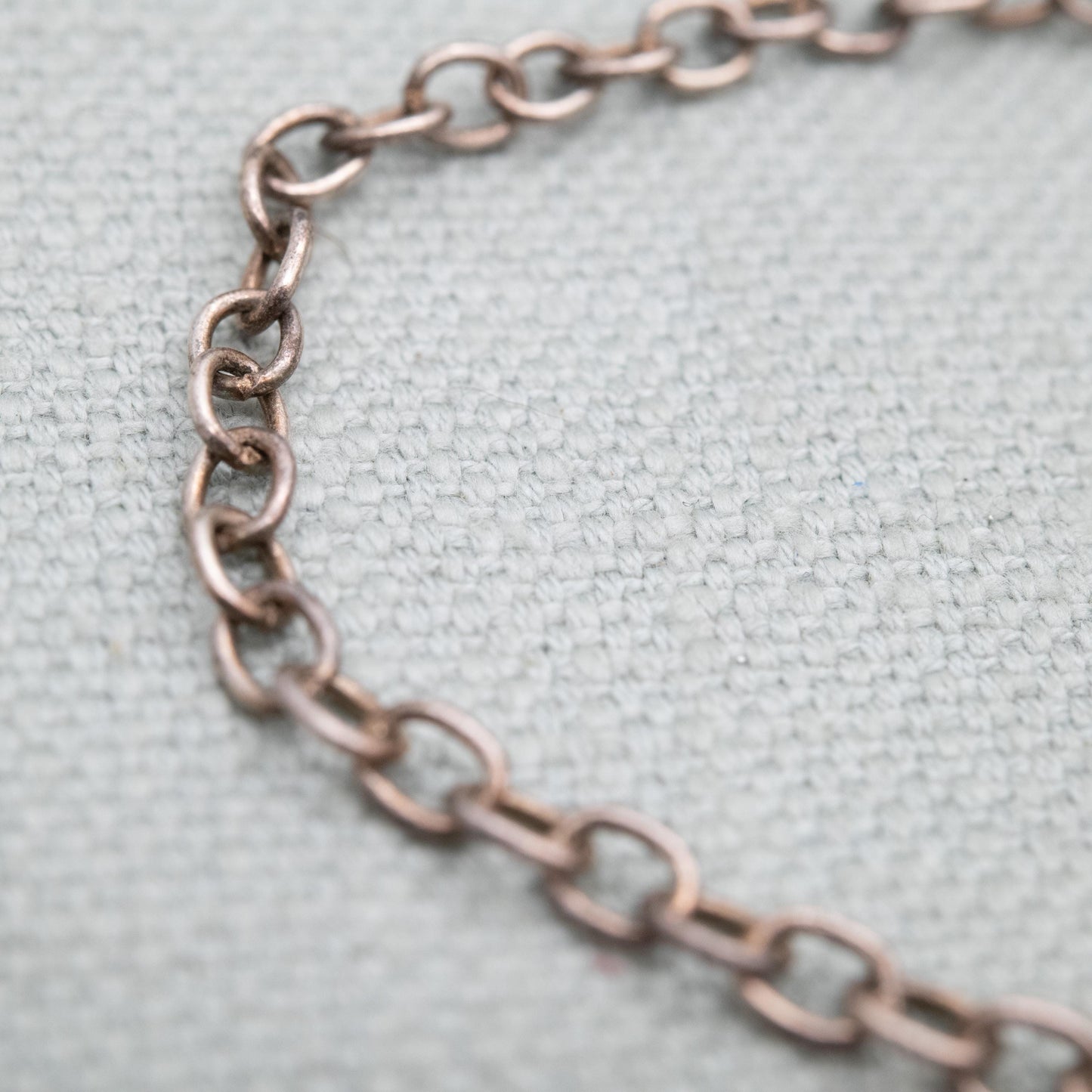 Sterling Silver Foil Glass Love Heart Pendant and Chain Link Bracelet - Romantic Gift for Her