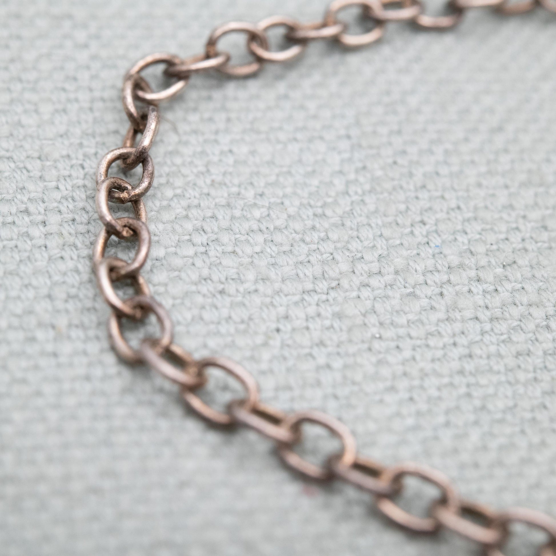 Sterling Silver Foil Glass Love Heart Pendant and Chain Link Bracelet - Romantic Gift for Her