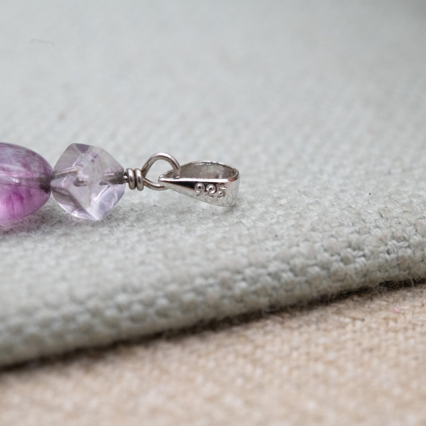 Sterling Silver Gemstone Bead Pendant - Sodalite Peridot Quartz | Gift for Pendant Necklace