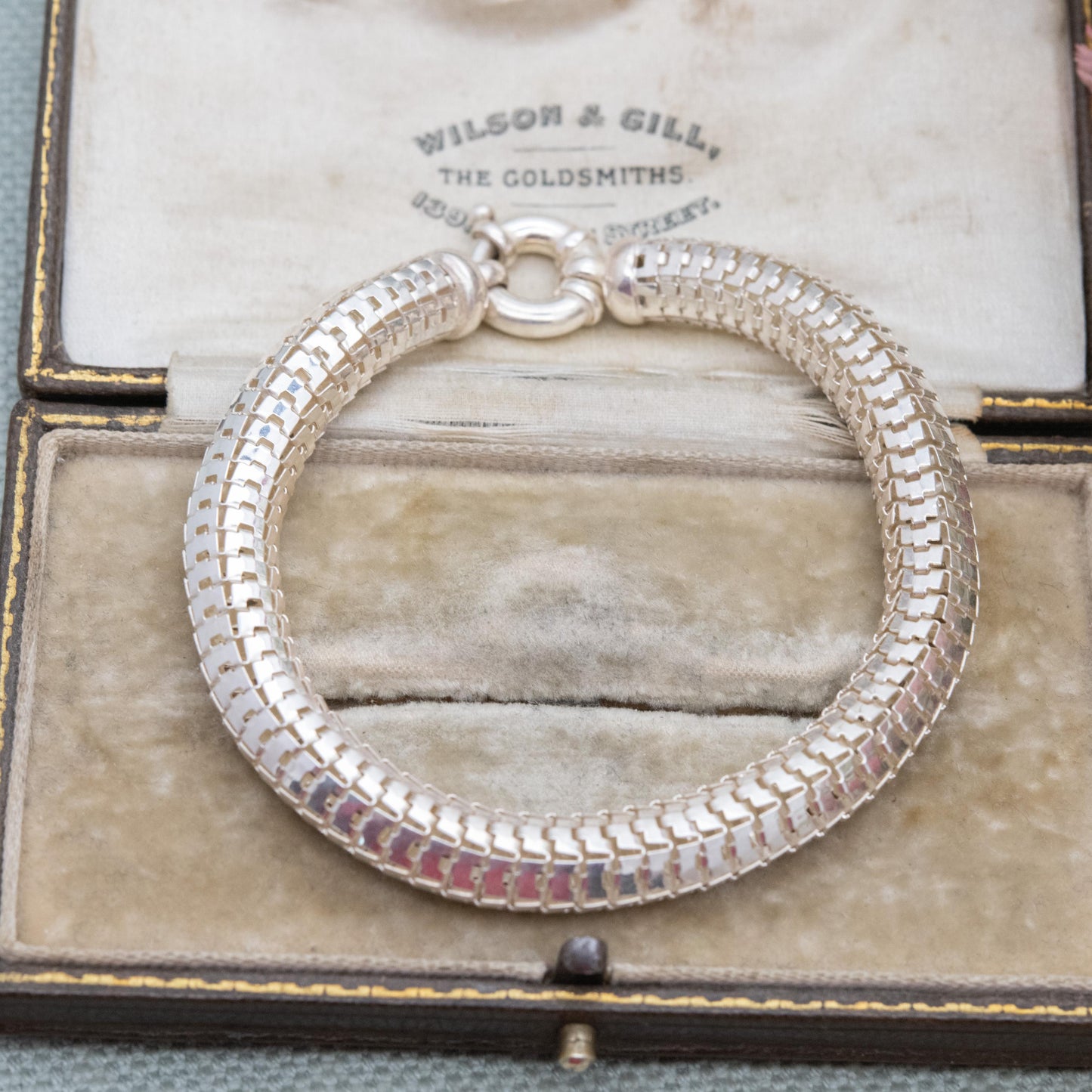 Chunky Sterling Silver Snake Link Chain Bracelet - Unisex Gift