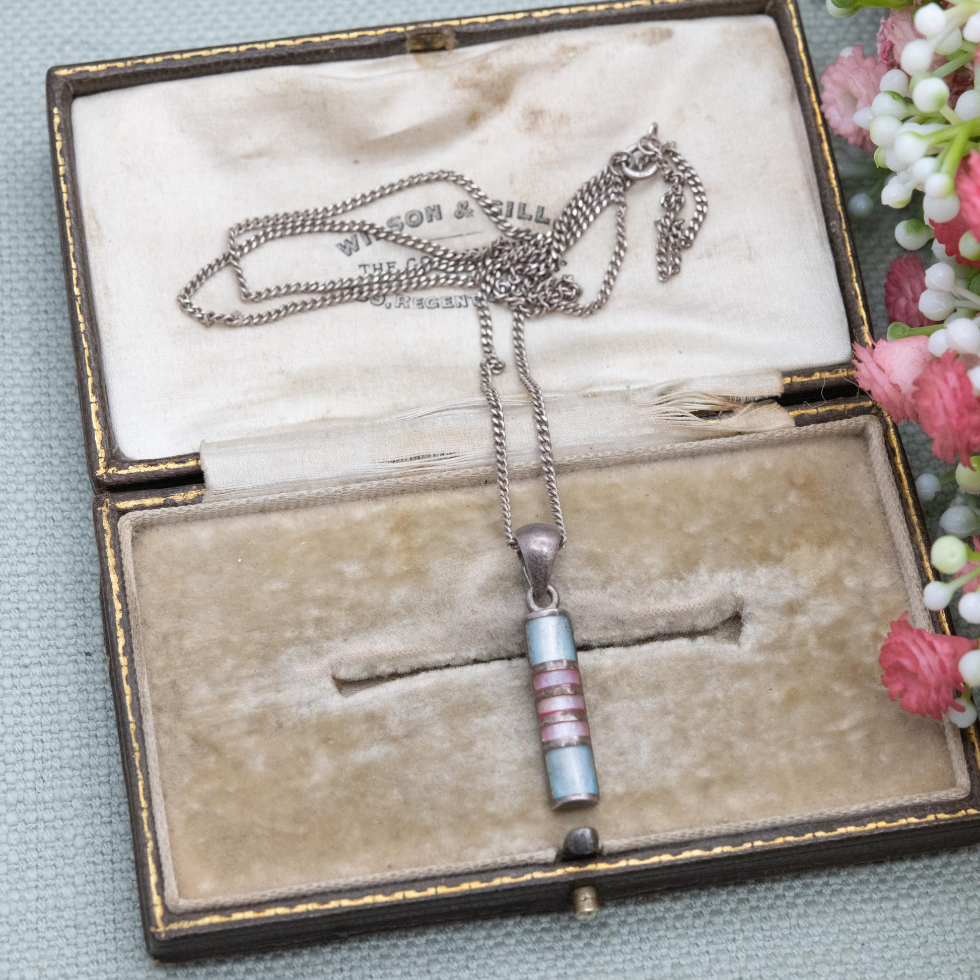 Sterling Silver Mother of Pearl Pendant - Pretty Minimalist Silver Necklace | Gift for Her