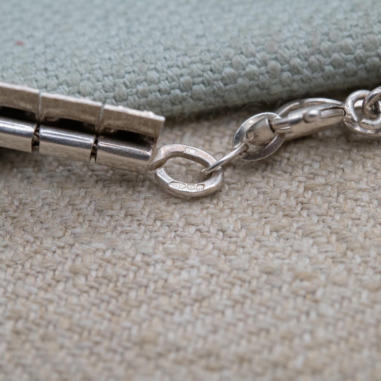 Vintage Sterling Silver Fringe Choker Necklace - Adjustable Length Textured Design