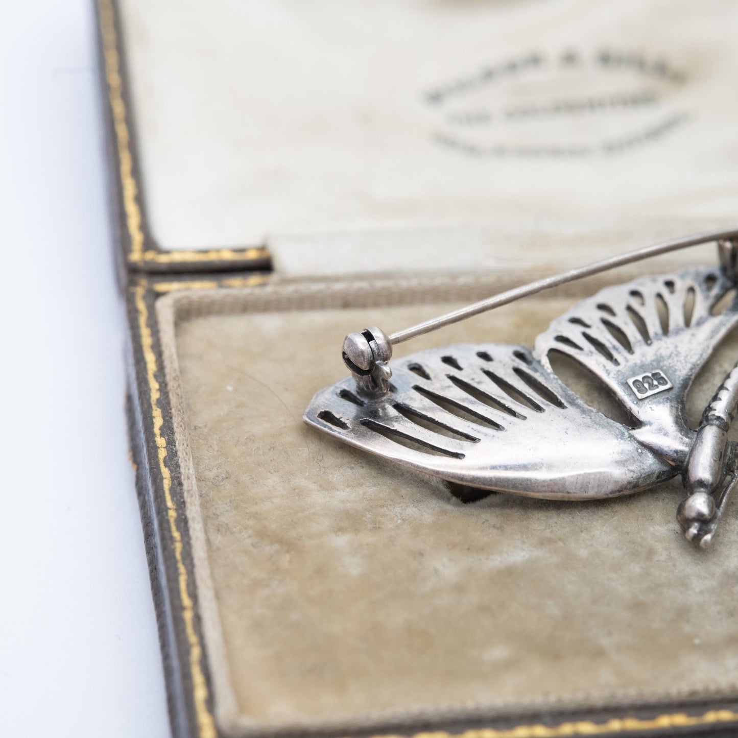 Sterling Silver Butterfly Brooch - Openwork Wings | Gift for Animal Insect Lover