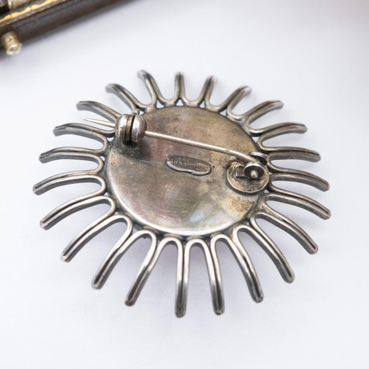 Vintage Scandinavian 835 Silver Rose Quartz Flower Brooch - Nice Quality Pink Gemstone | Gift for Her