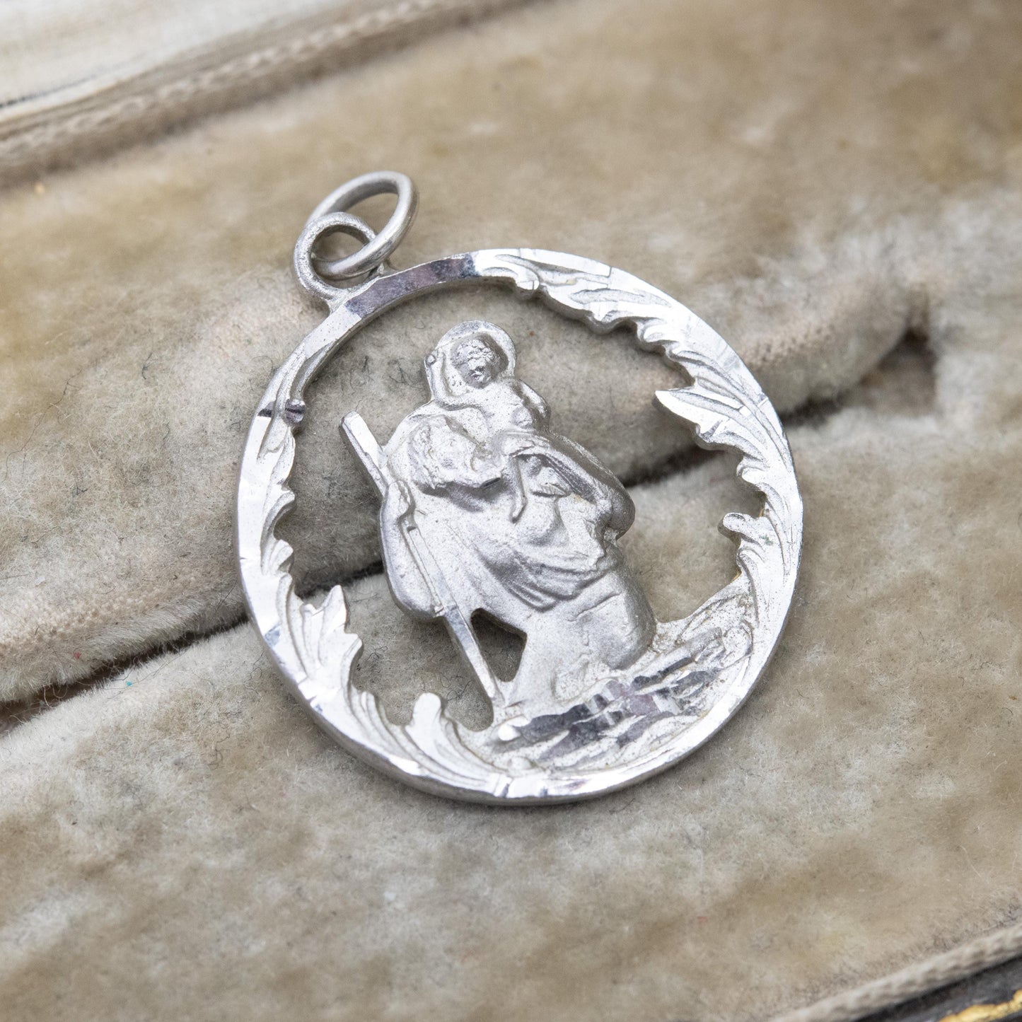 Vintage Charles Horner Sterling Silver St. Christopher Pendant - Openwork 3D Design | Saint of Travelling