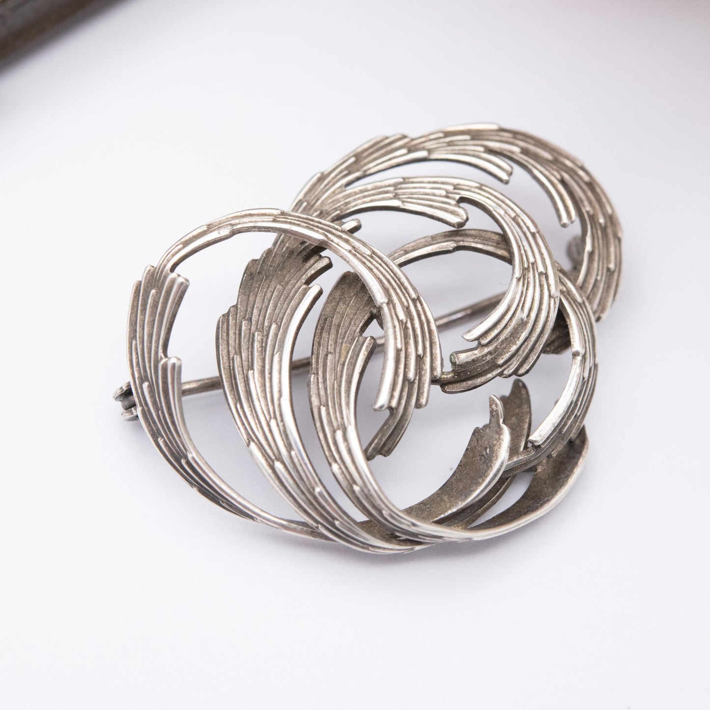 Vintage Andreas Daub Sterling Silver Brooch - Modernist Silver Jewellery | German Designer