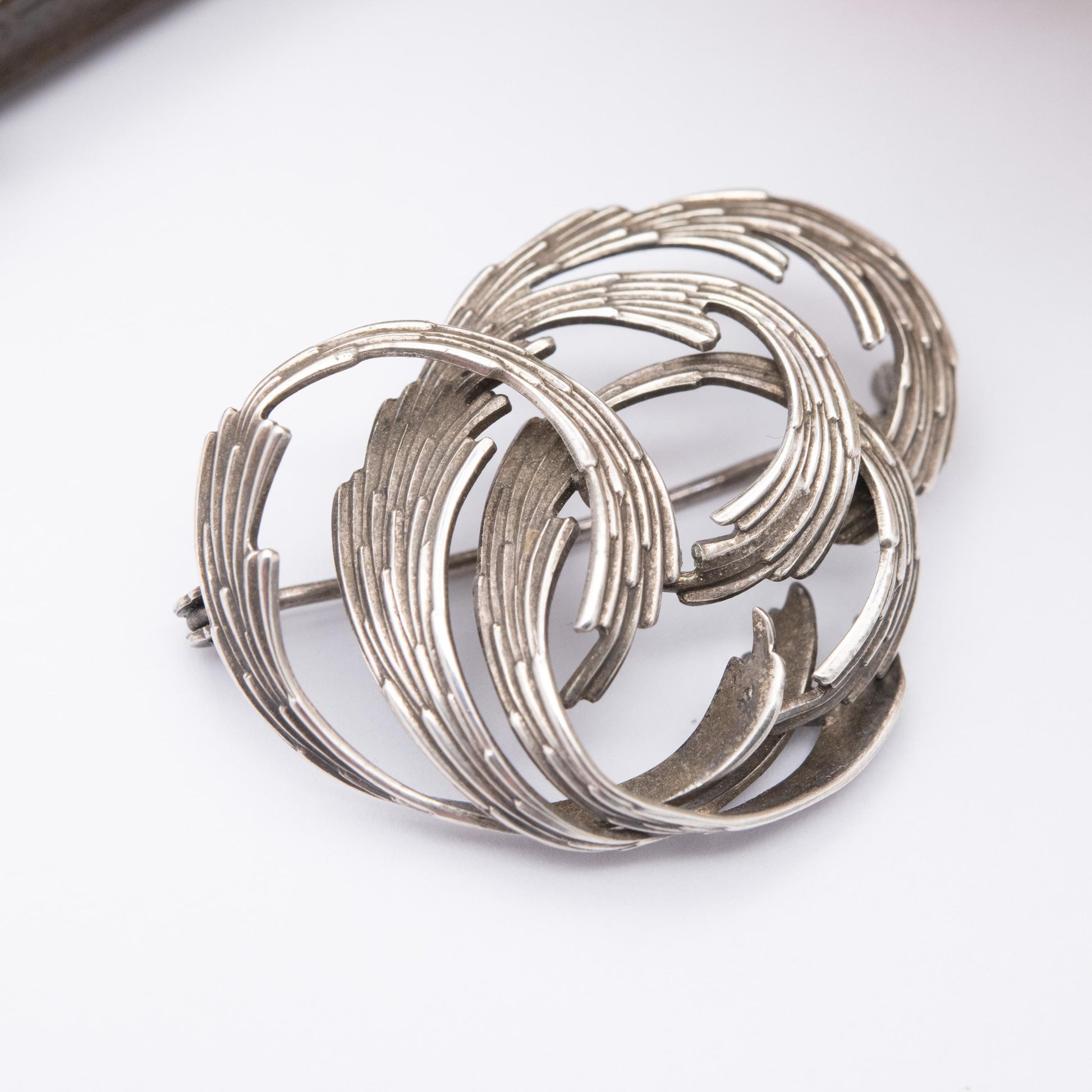 Vintage Andreas Daub Sterling Silver Brooch - Modernist Silver Jewellery | German Designer