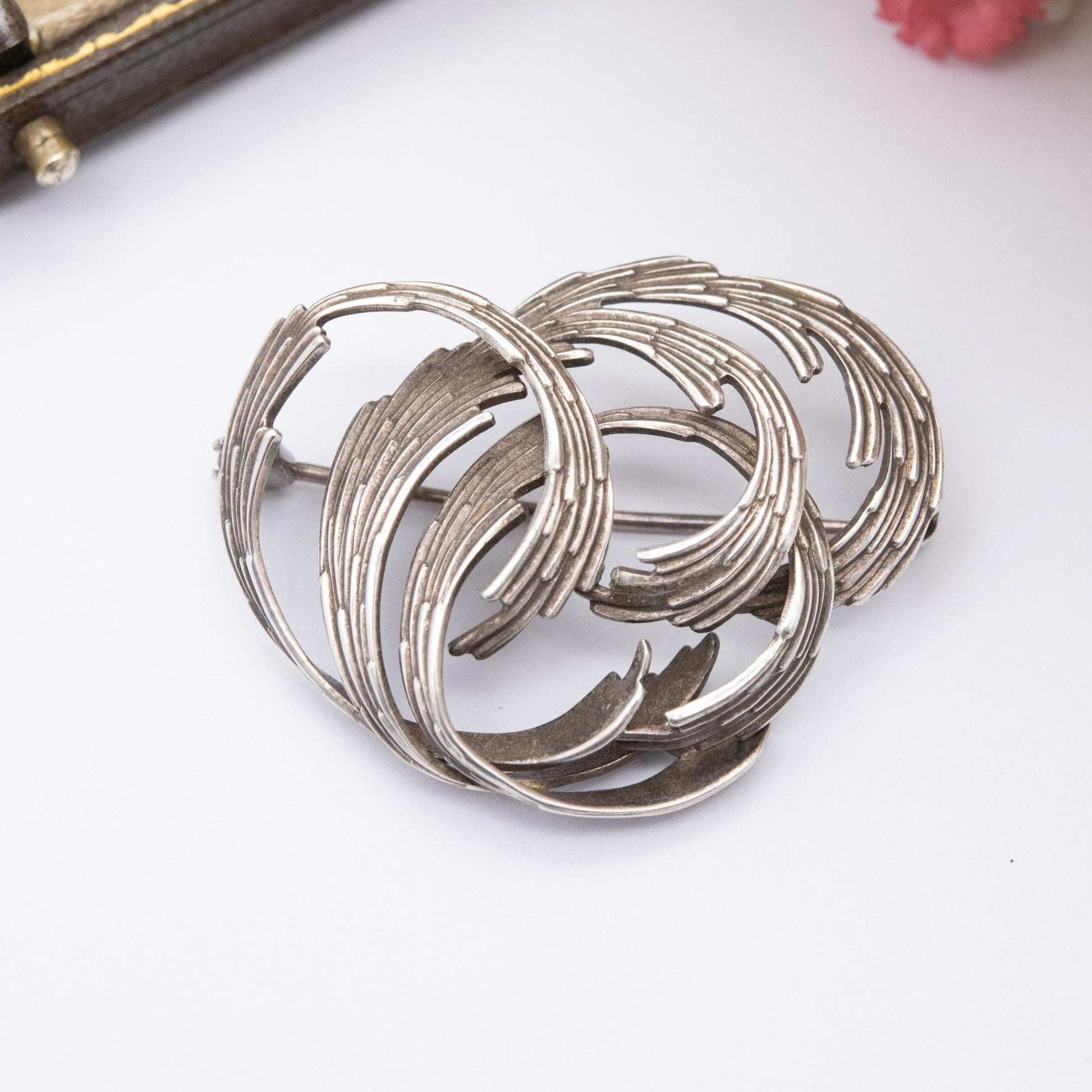 Vintage Andreas Daub Sterling Silver Brooch - Modernist Silver Jewellery | German Designer