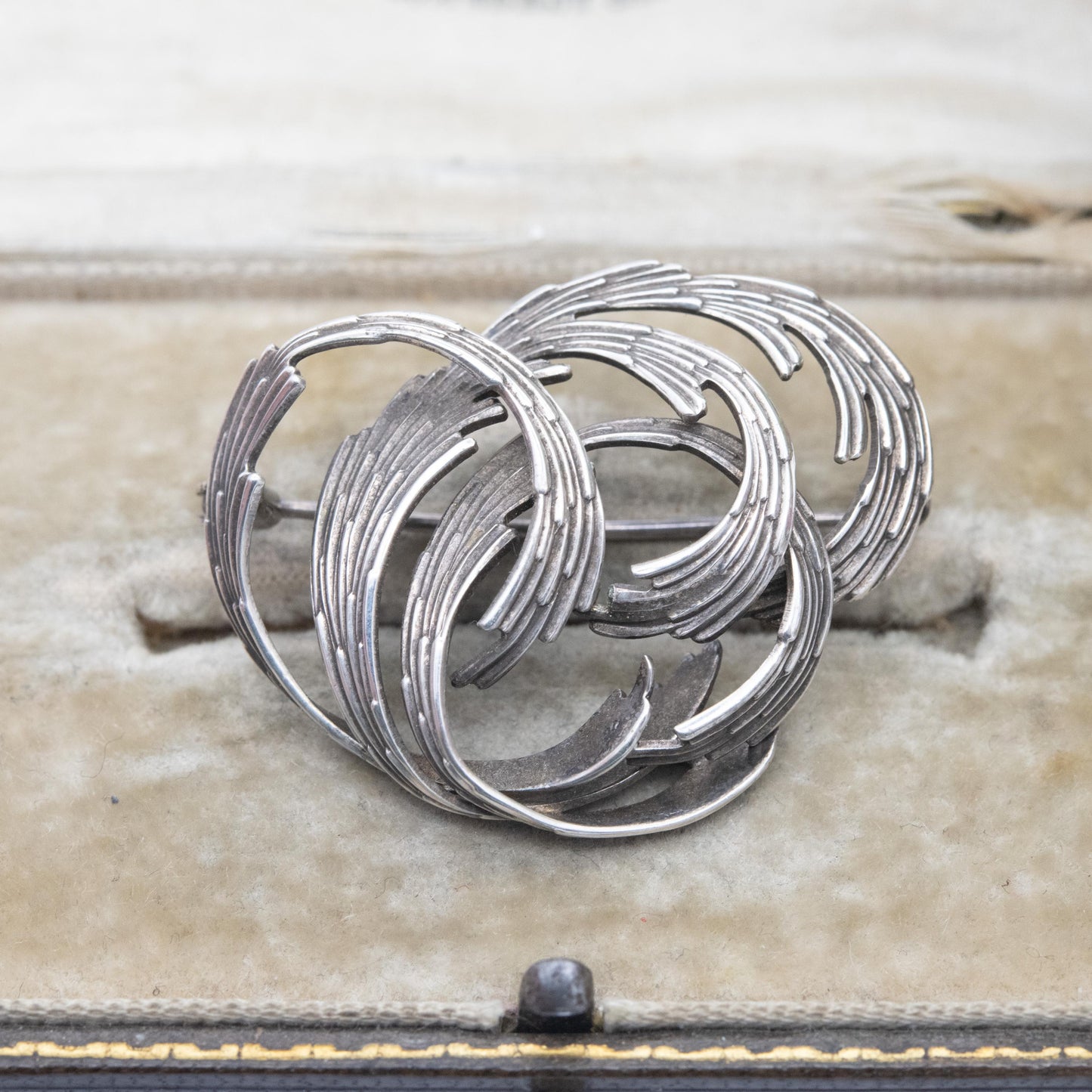 Vintage Andreas Daub Sterling Silver Brooch - Modernist Silver Jewellery | German Designer