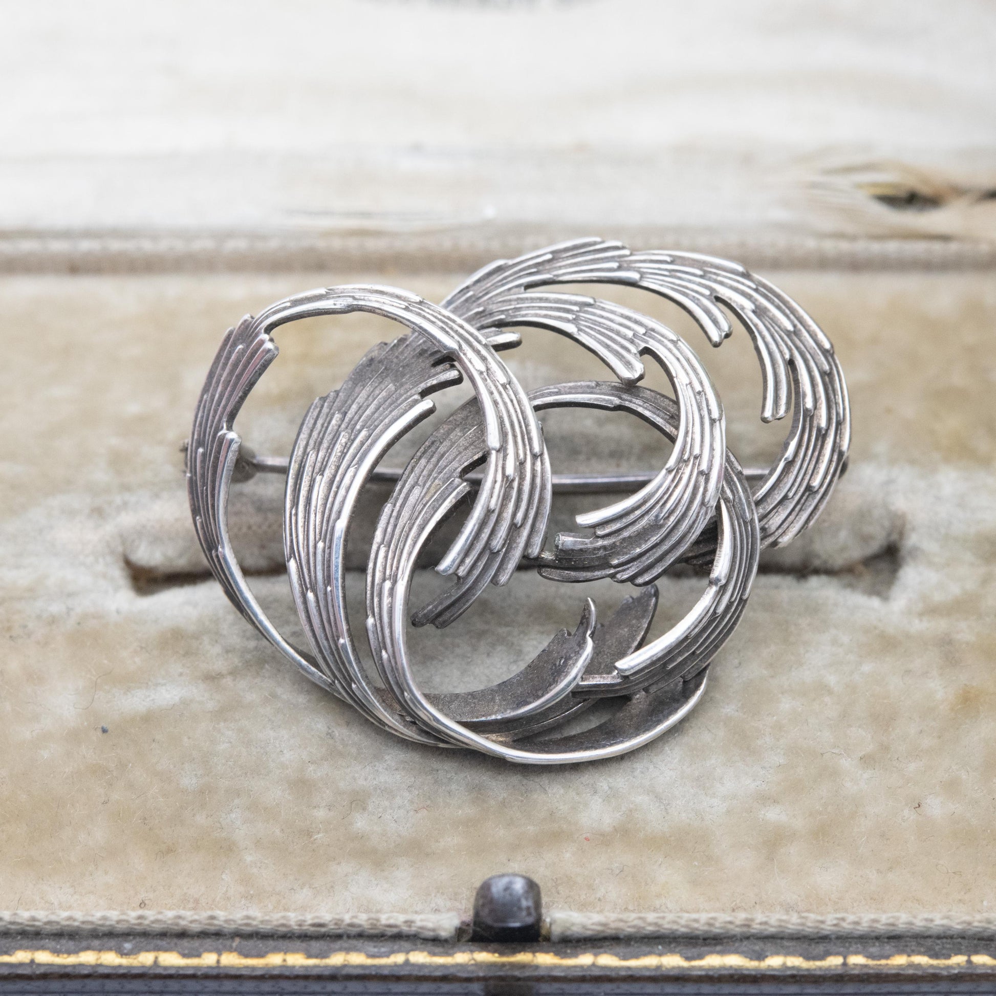 Vintage Andreas Daub Sterling Silver Brooch - Modernist Silver Jewellery | German Designer