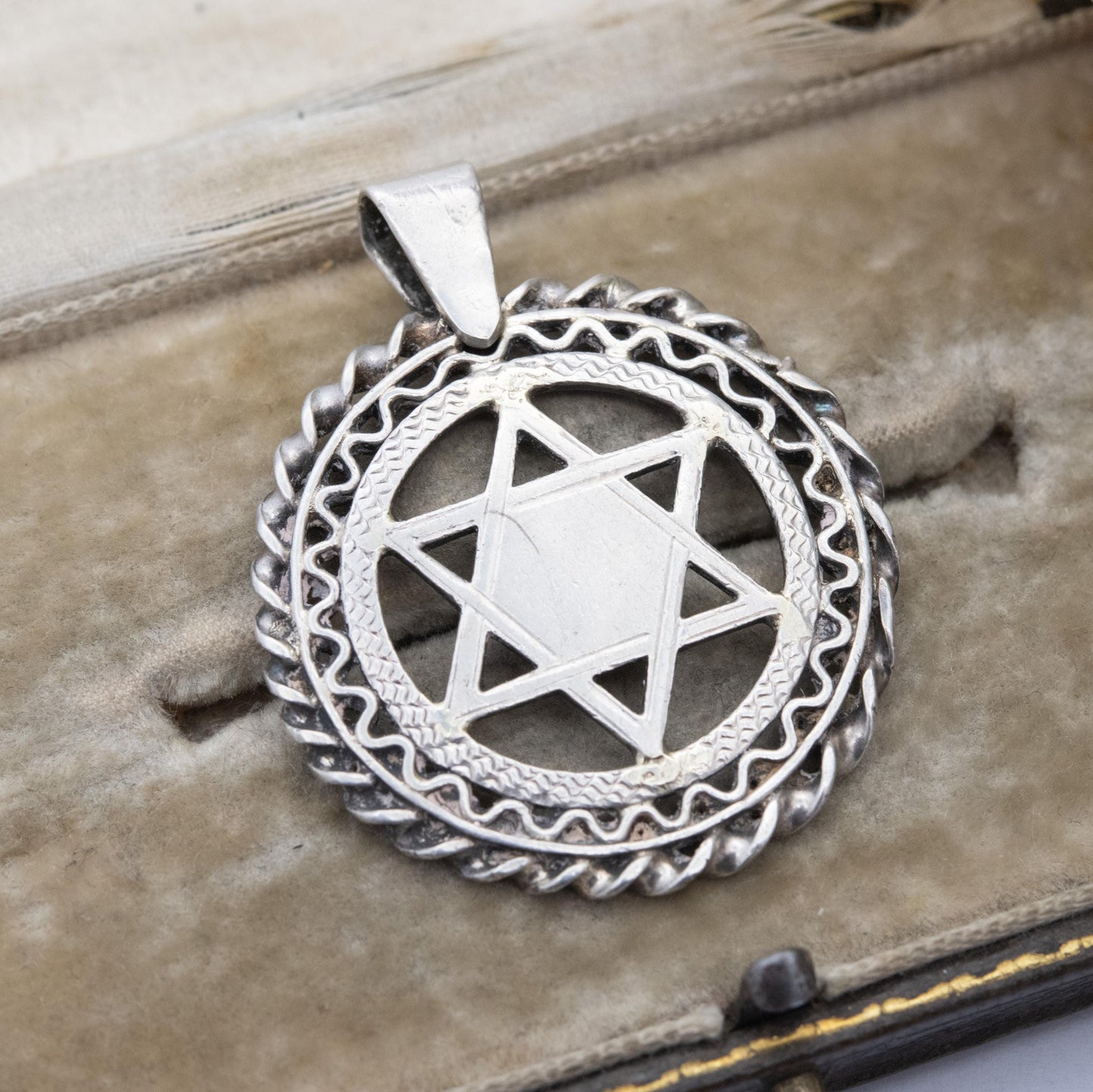 Vintage Sterling Silver Star of David Pendant - Large Openwork Star | Jewish Symbol | Judaism Religious Jewellery