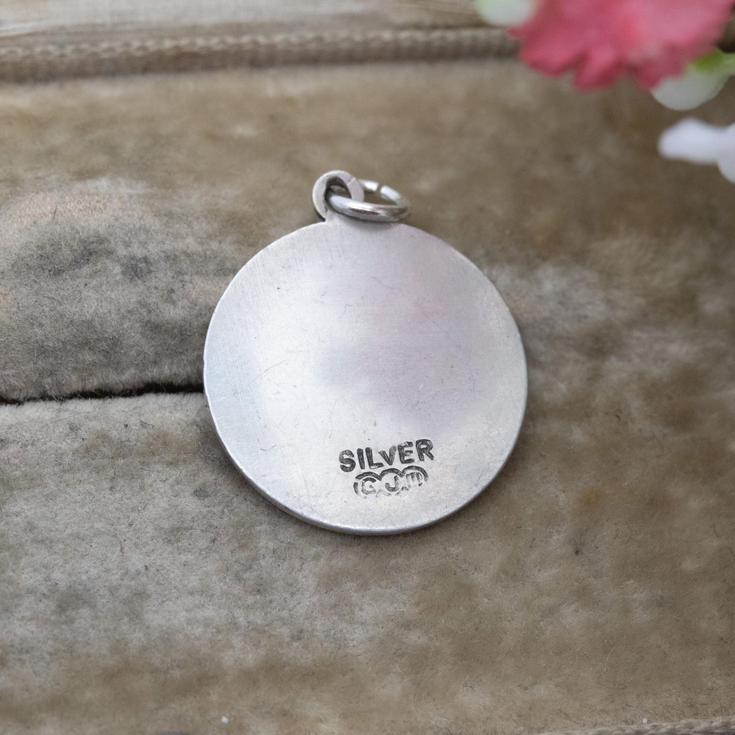 Vintage Georg Jensen Sterling Silver St. Christopher Pendant - Embossed Relief | Saint of Travelling