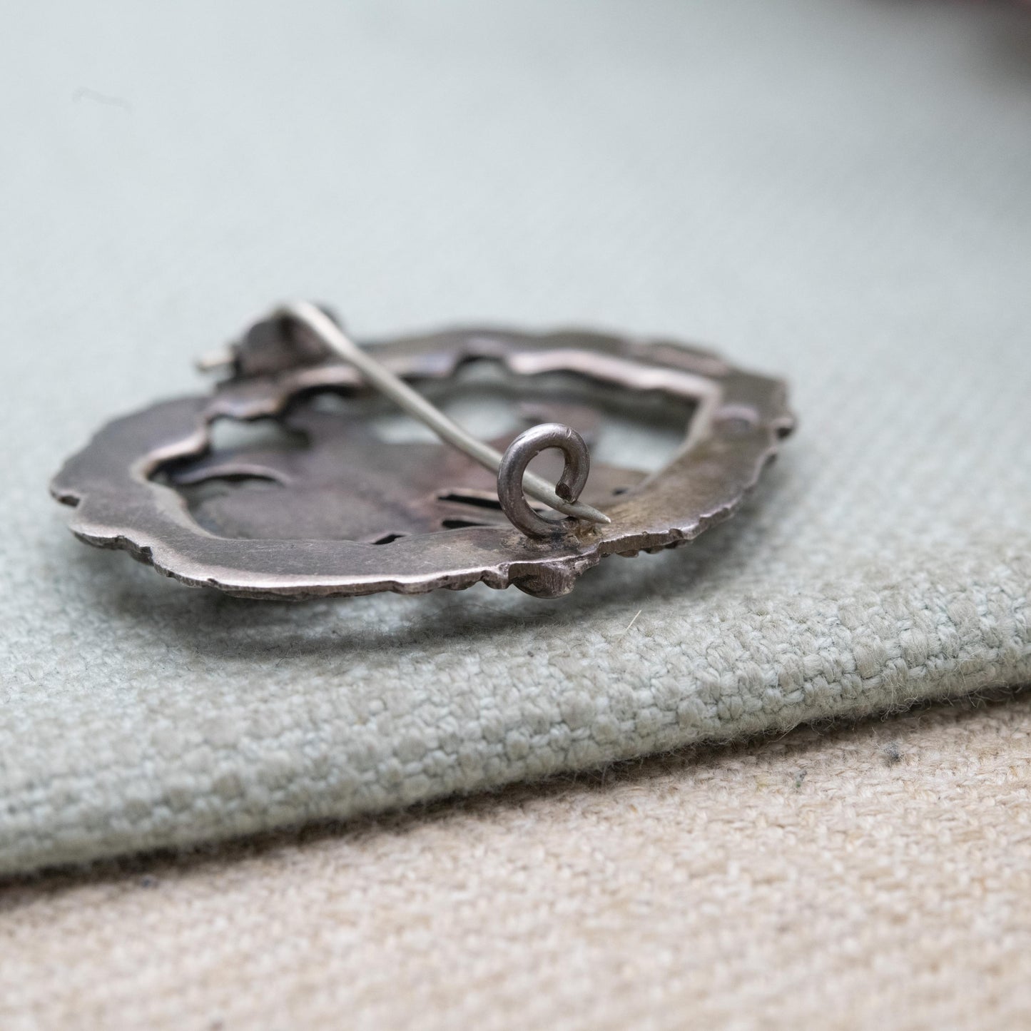 Vintage Scottish Sterling Silver Lion Rampant Brooch by Robert Allison 1951 - Heraldic Arms of Scotland