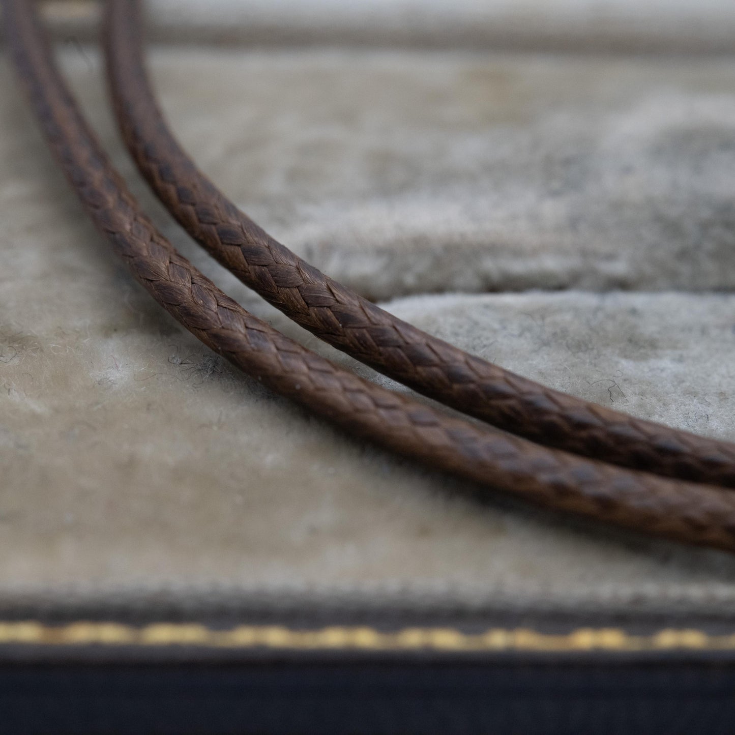 Sterling Silver Clasp Cord Necklace 20"