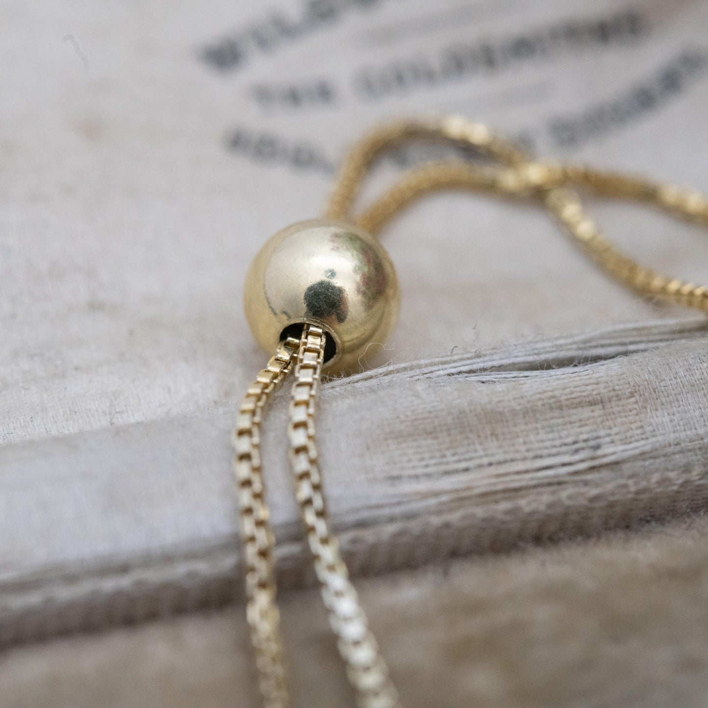 Gold Plated Sterling Silver Heart Slider Bracelet - Glitter Love Heart | Box Link Chain | Gift for Her