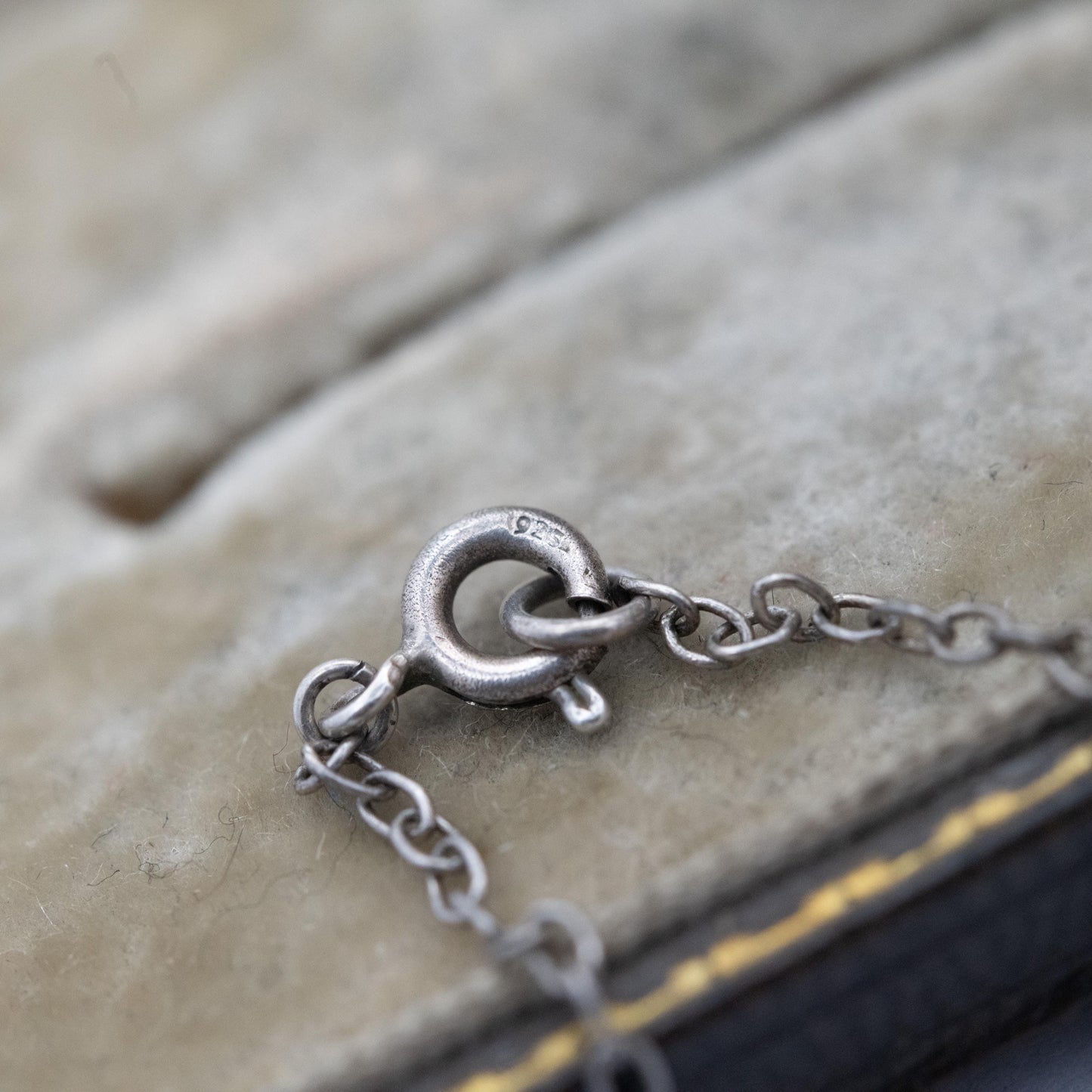 Vintage Sterling Silver Trace Chain Necklace 20" - Thin Silver Necklace Cable Link | Unisex Necklace Gift