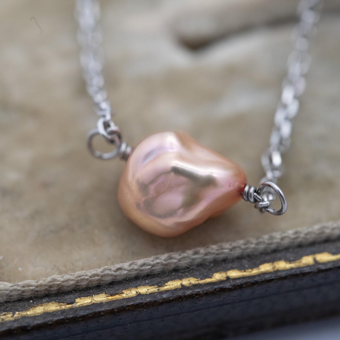 Honora Sterling Silver Cultured Pearl Necklace - Pink Pearls | Pretty Silver Jewellery Gift for Her