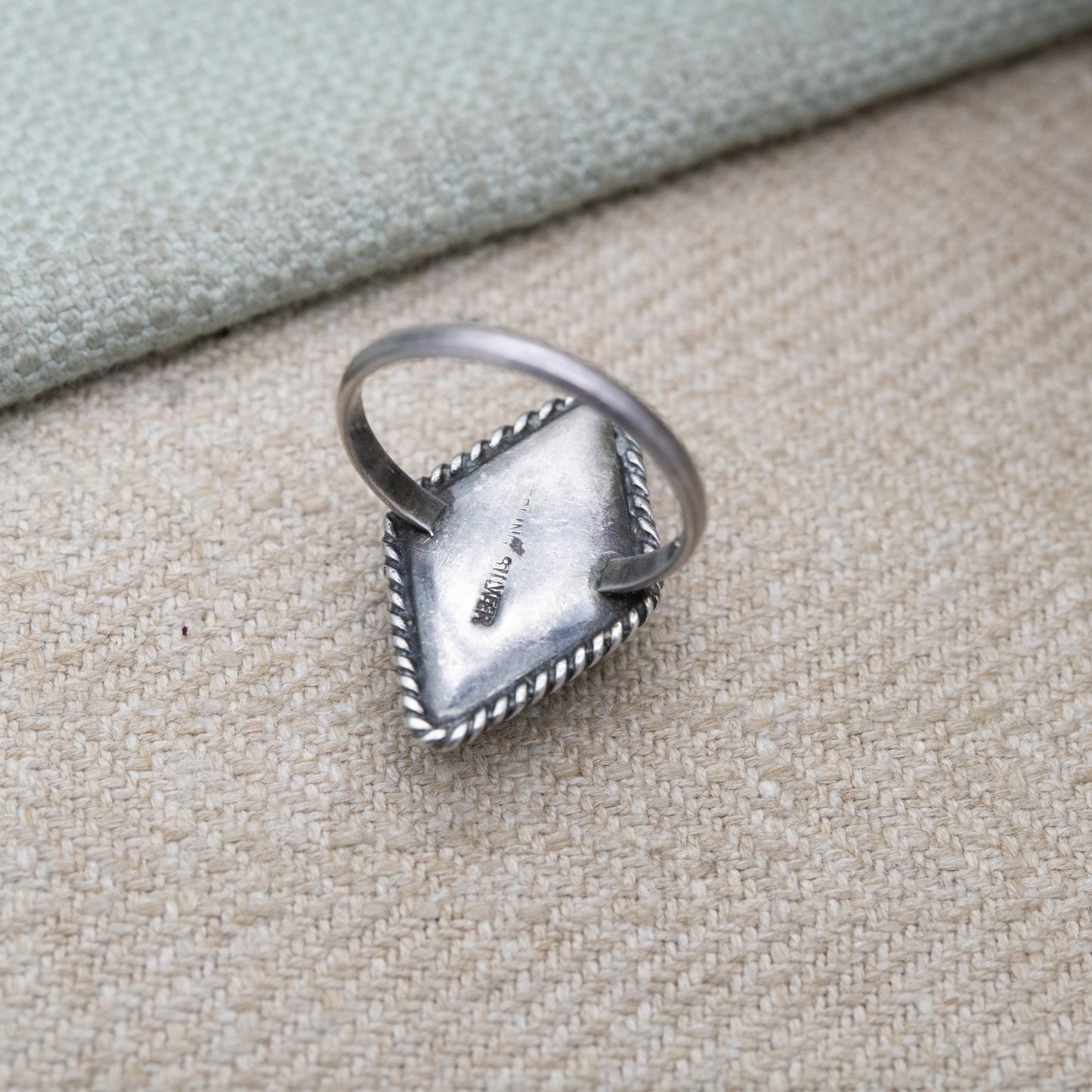 Vintage Sterling Silver Butterfly Wing Crinoline Lady Ring - Art Deco | TLM Style | UK Size - O | US Size - 7