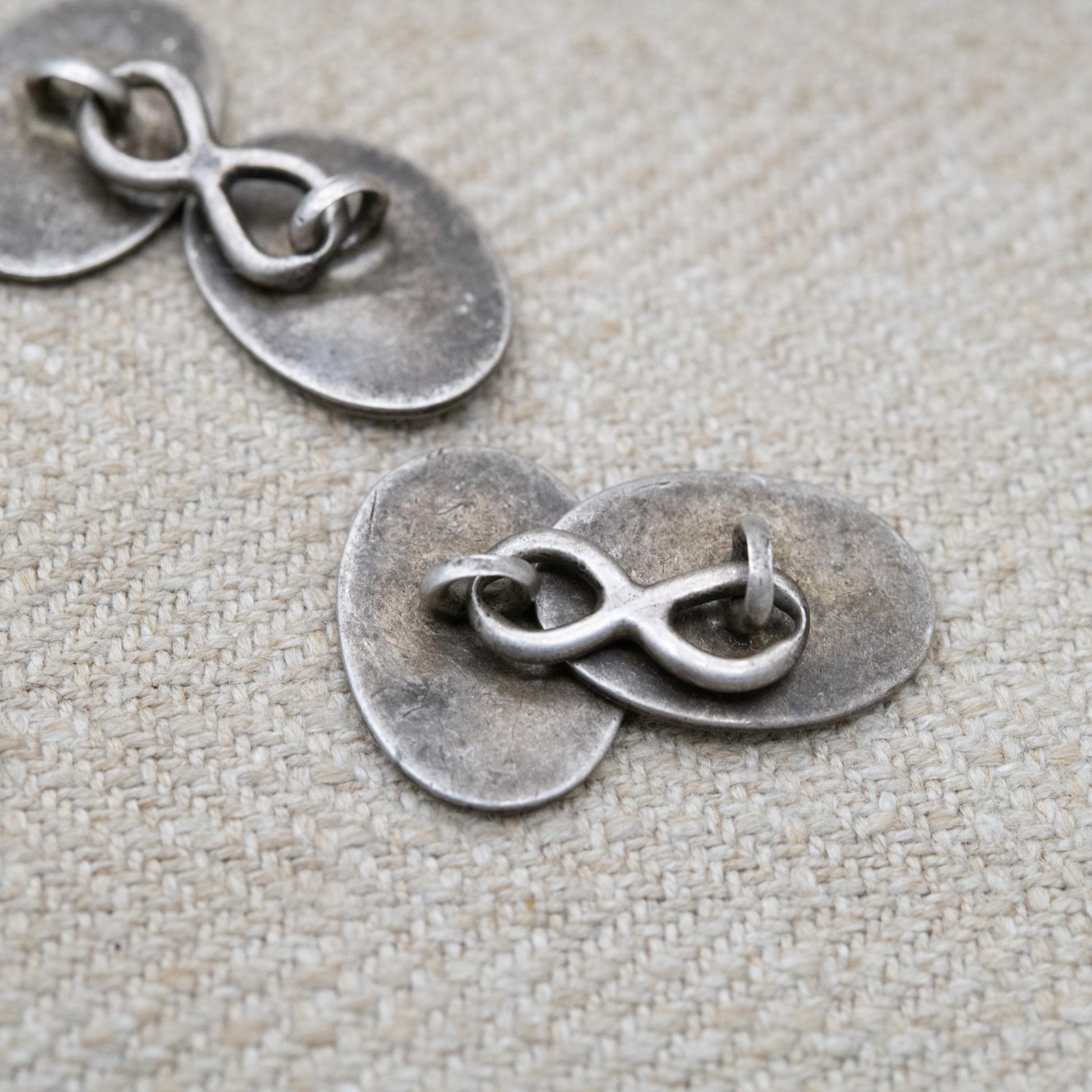 Antique Victorian Silver Swallow Cufflinks c. 1890s - Victorian Aesthetic Movement | Gift for Him