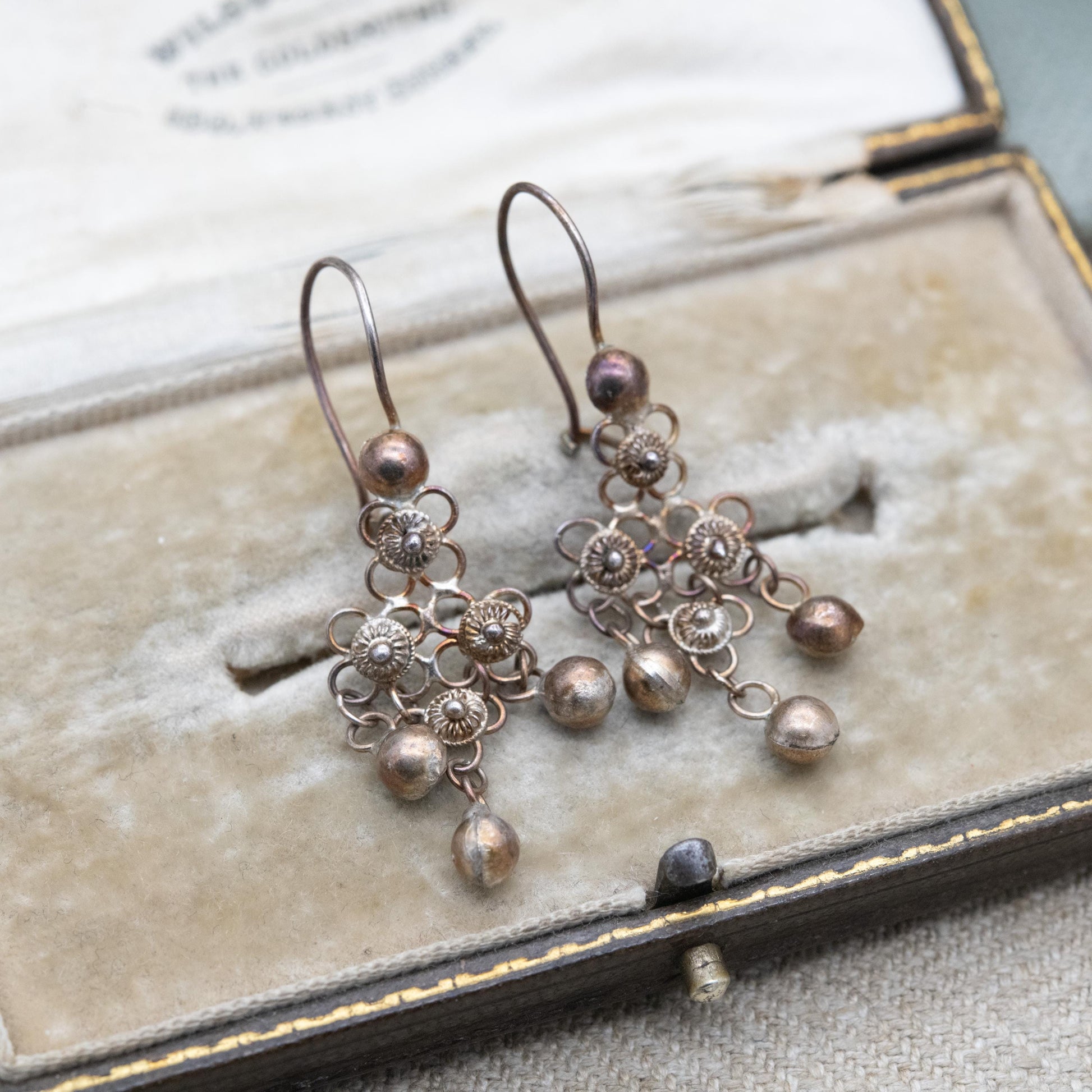 Vintage Silver Norwegian Solje Earrings - Collectable Scandinavian Silver Jewellery