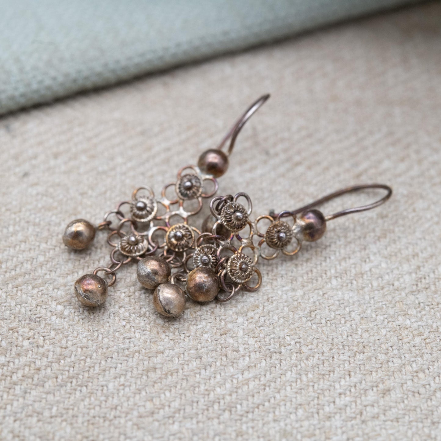 Vintage Silver Norwegian Solje Earrings - Collectable Scandinavian Silver Jewellery