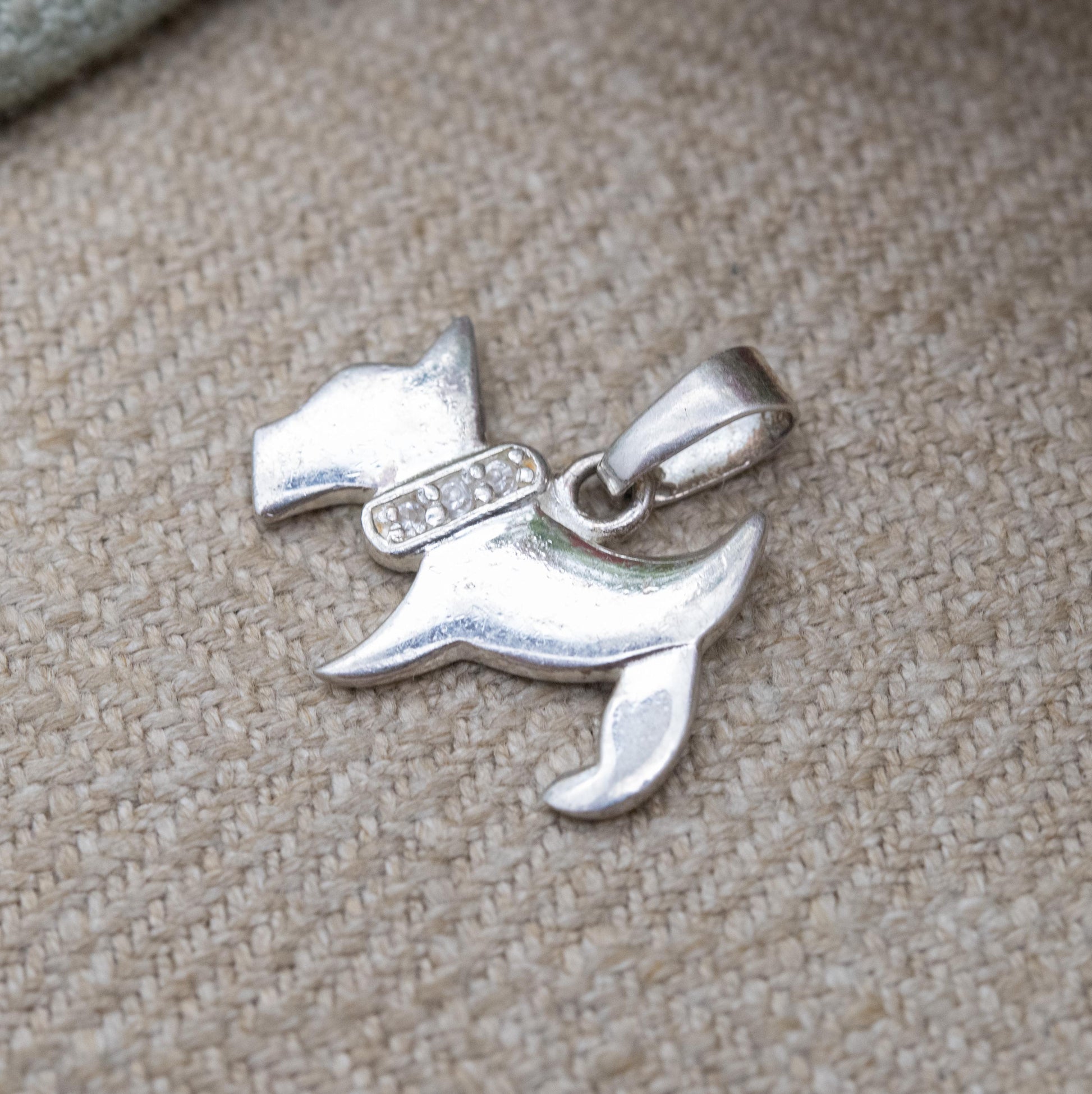 Sterling Silver Dog Charm - Scottish Terrier Scottie Dog Pendant | Gift for Animal Lover