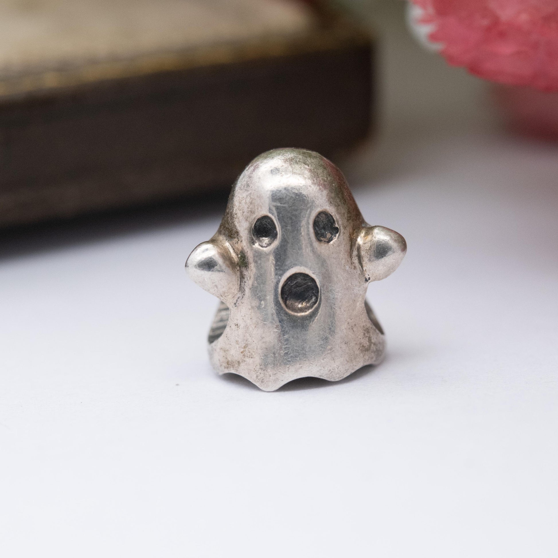 Chamilia Sterling Silver Ghost Charm Pendant - Halloween Gift for Charm Bracelet