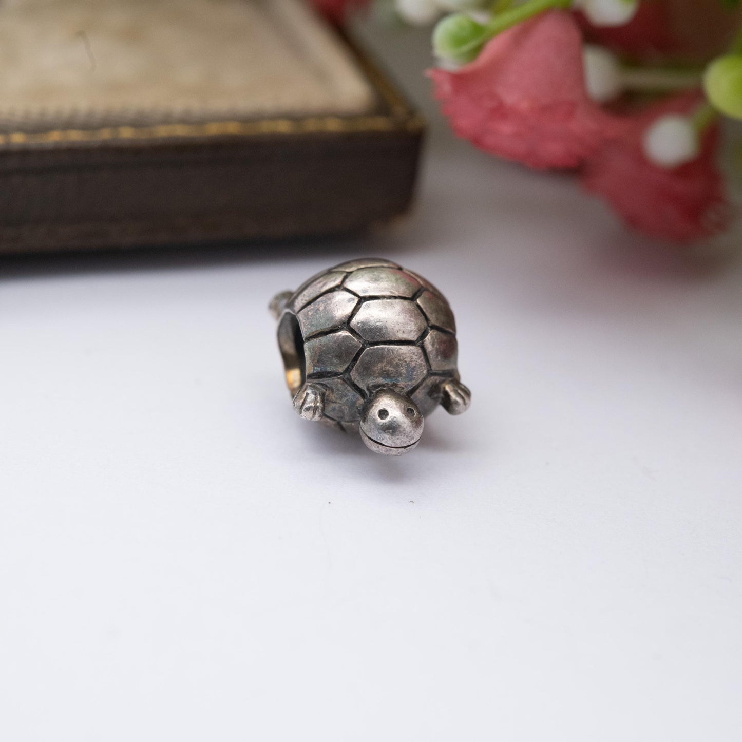 Chamilia Sterling Silver Tortoise Charm Pendant - Designer Gift for Charm Bracelet