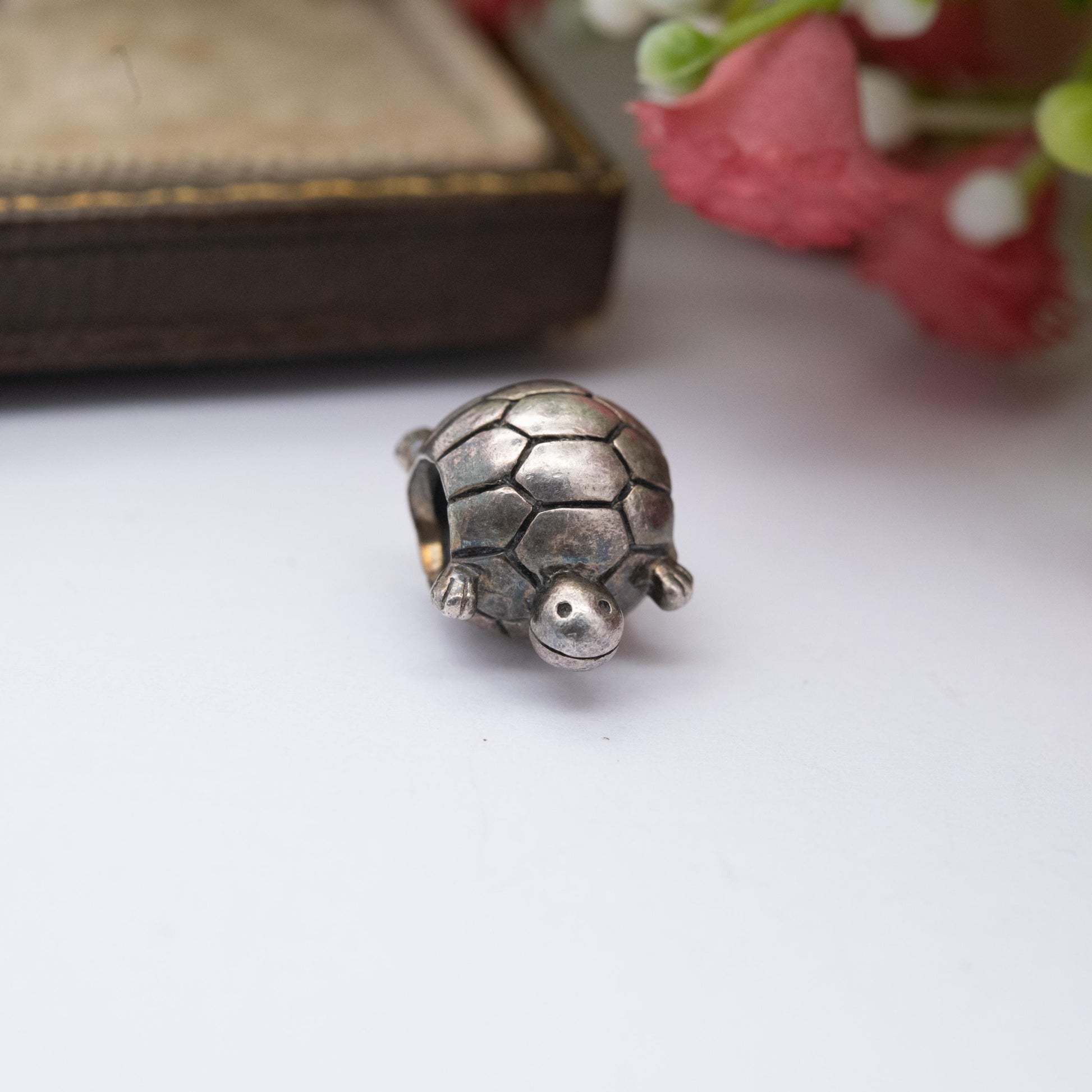 Chamilia Sterling Silver Tortoise Charm Pendant - Designer Gift for Charm Bracelet