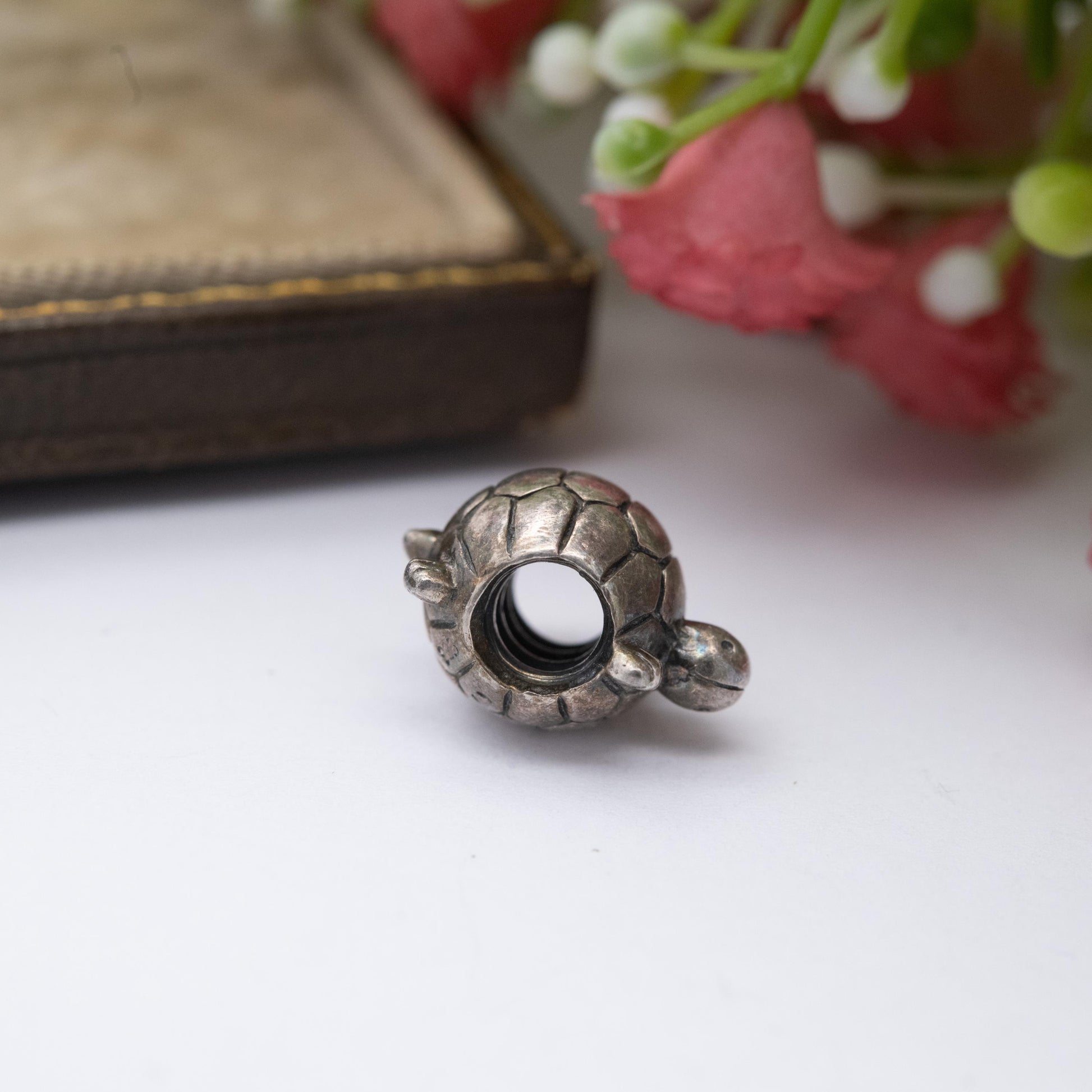 Chamilia Sterling Silver Tortoise Charm Pendant - Designer Gift for Charm Bracelet