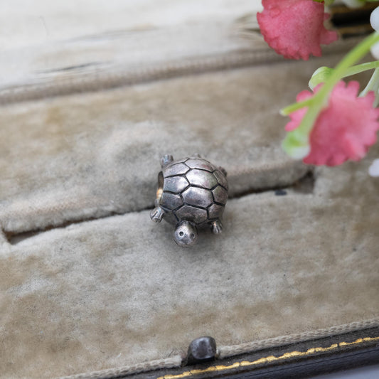 Chamilia Sterling Silver Tortoise Charm Pendant - Designer Gift for Charm Bracelet